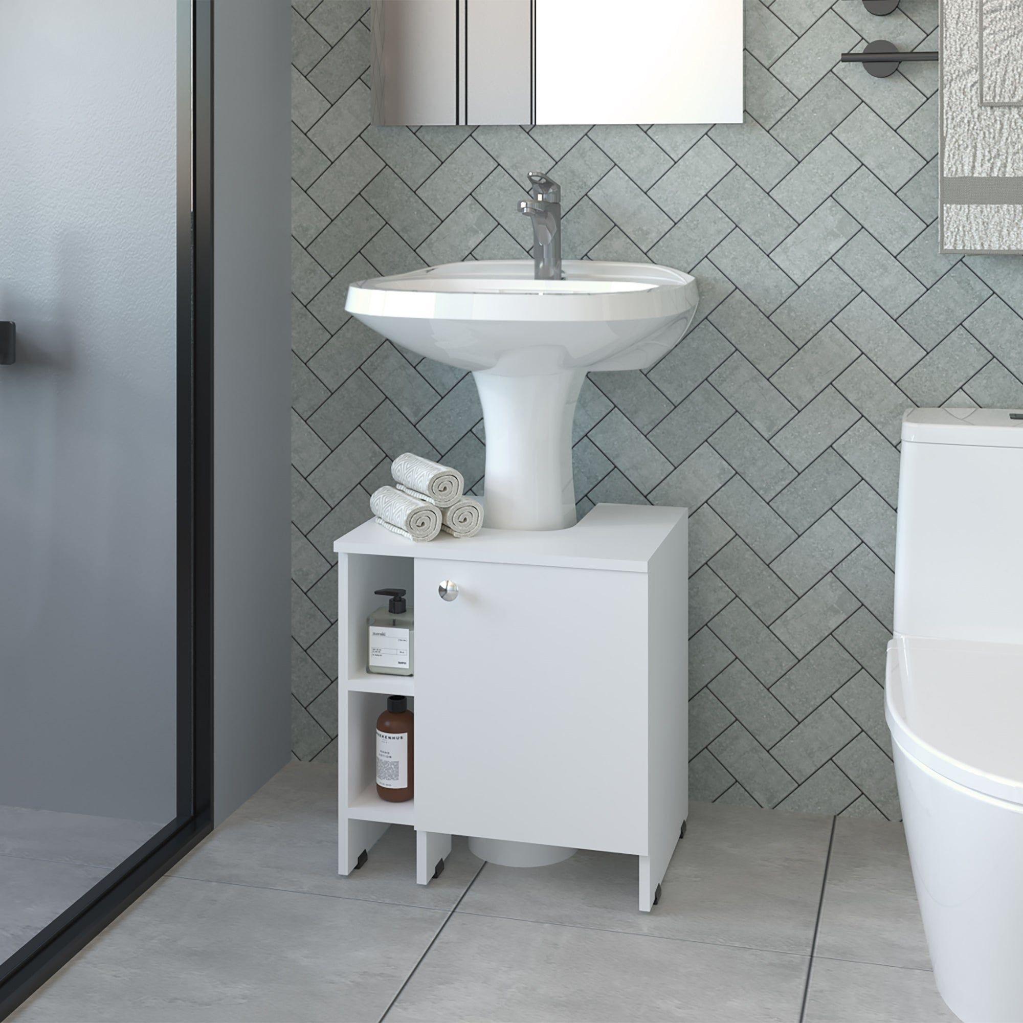 MUEBLE BAÑO PARA LAVAMANOS 1 PUERTA BLANCO-4
