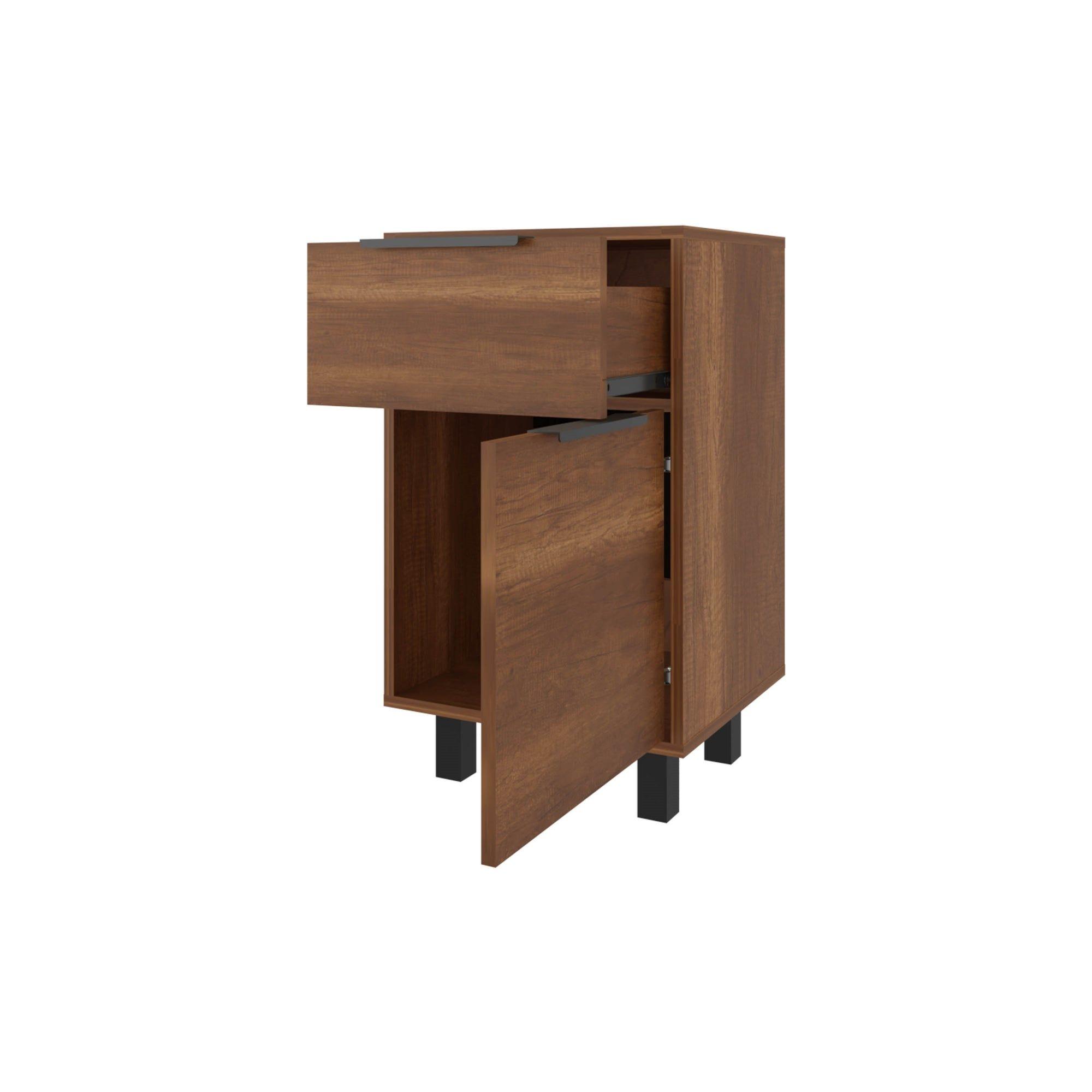 VELADOR 1 CAJÓN 1 PUERTA FM-002O - CAFÉ OSCURO-1