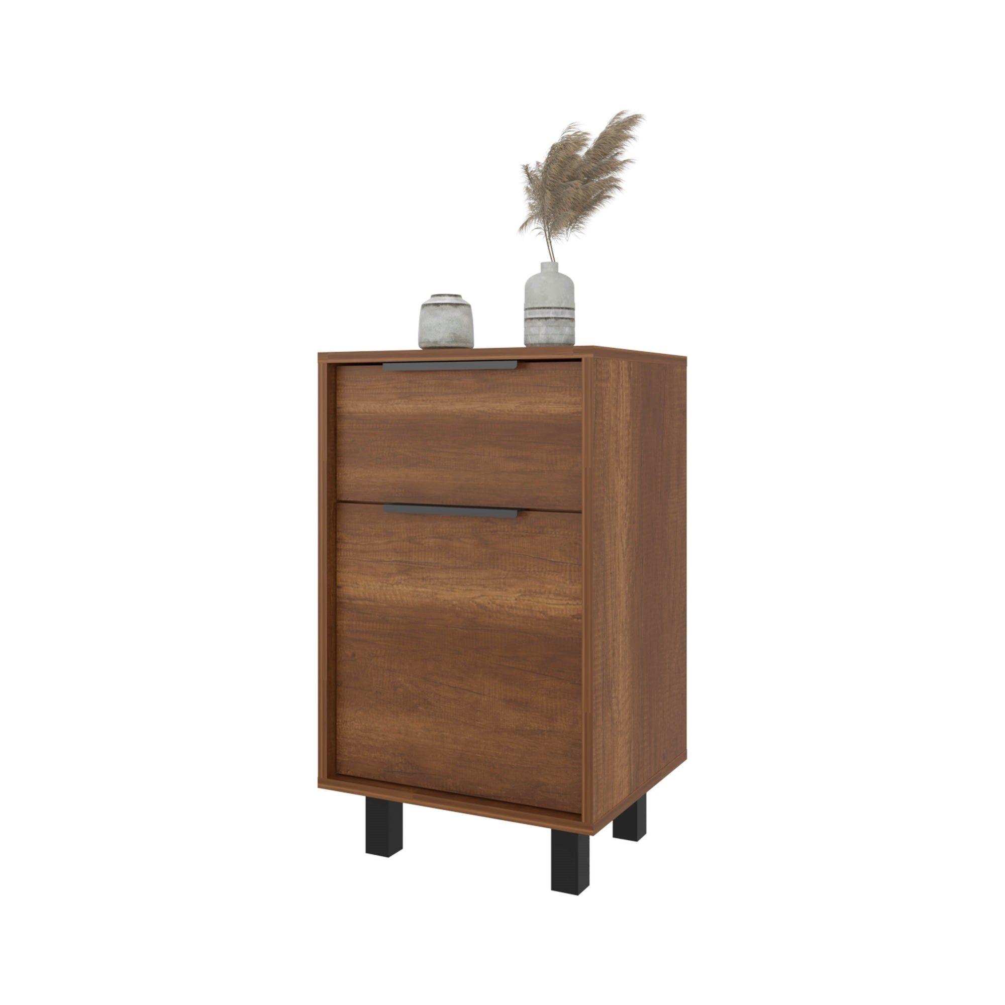 VELADOR 1 CAJÓN 1 PUERTA FM-002O - CAFÉ OSCURO-2