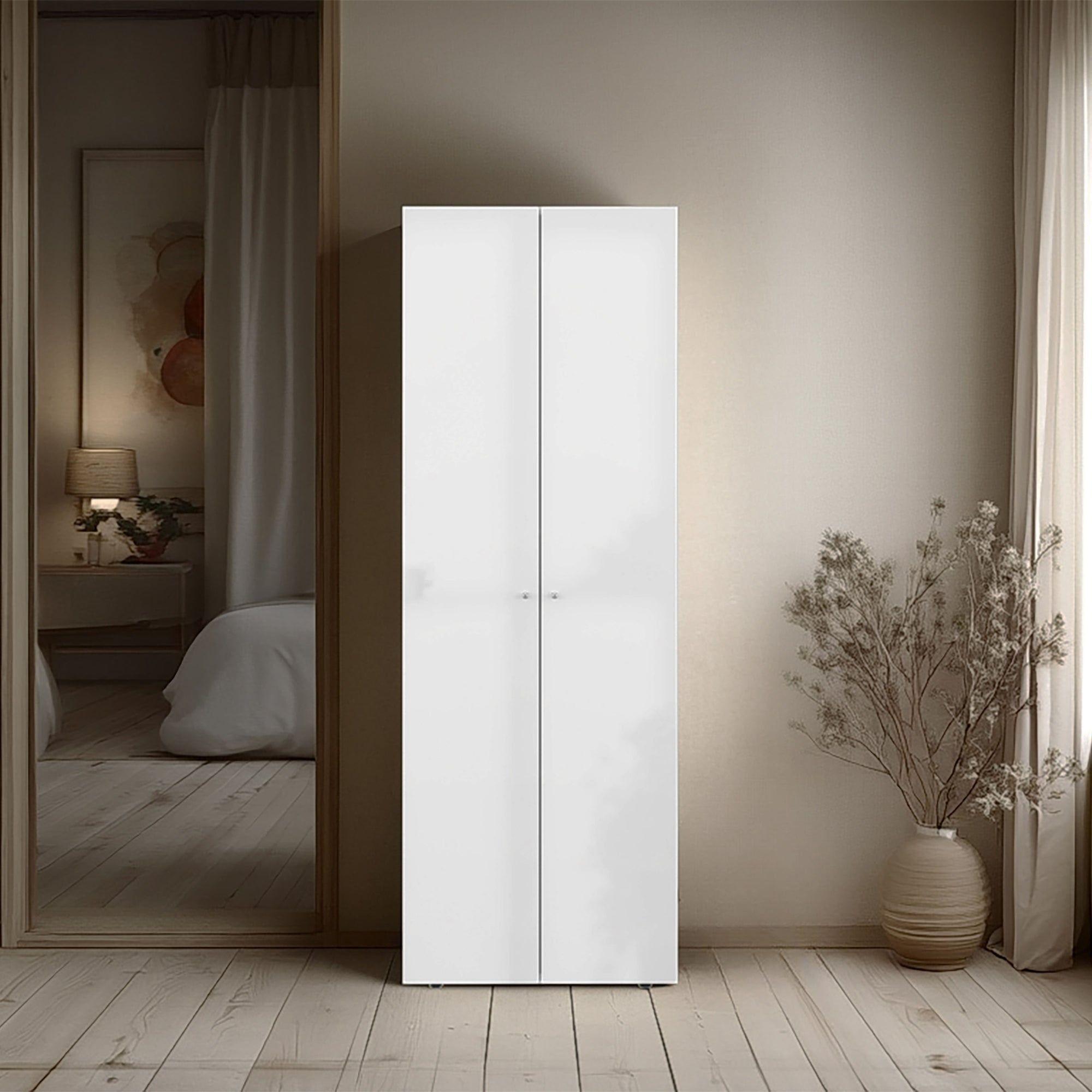 Closet 1 Colgador 2 Puertas 170X60X40,2 Cm Blanco-4