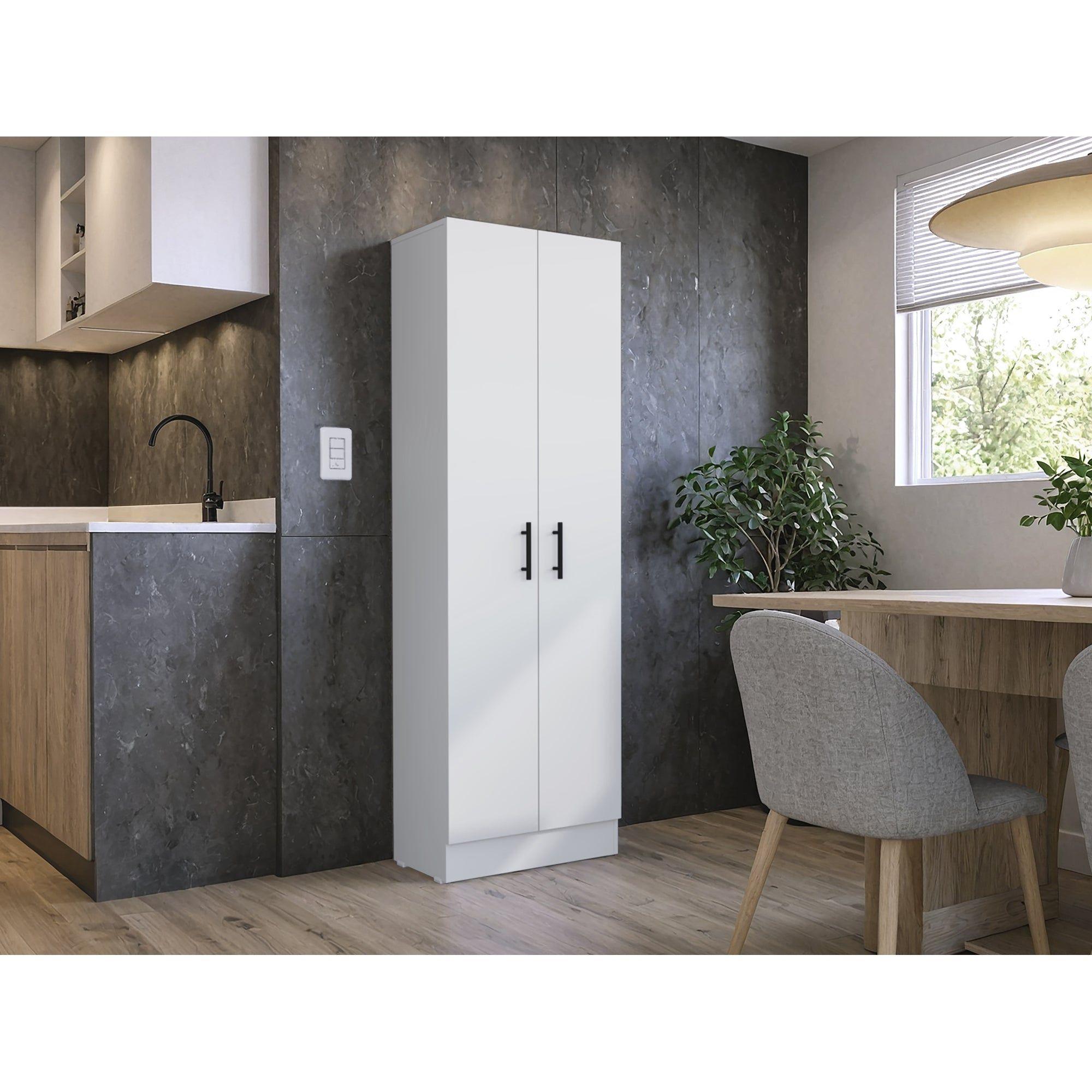 Mueble Despensa Multiusos 170X56X30,2 Cm Blanco-4