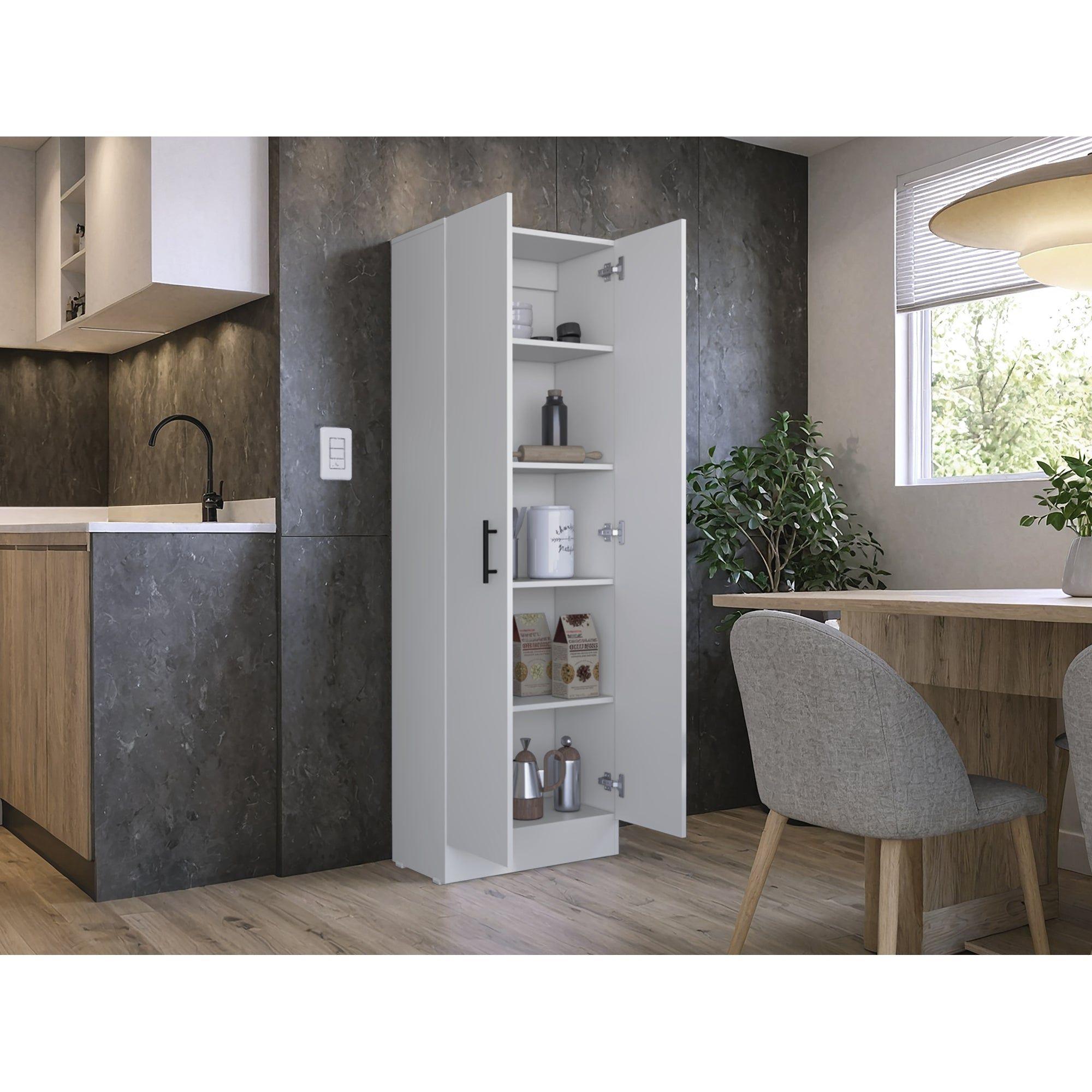 Mueble Despensa Multiusos 170X56X30,2 Cm Blanco-5