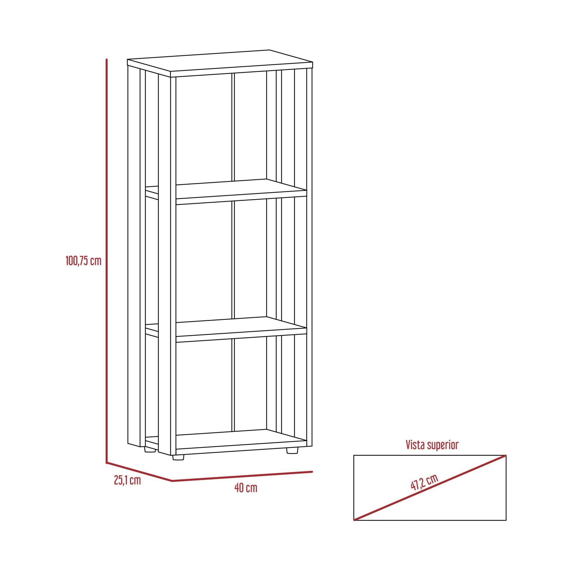 ESTANTE 2 REPISAS FM-004W - NEGRO-5