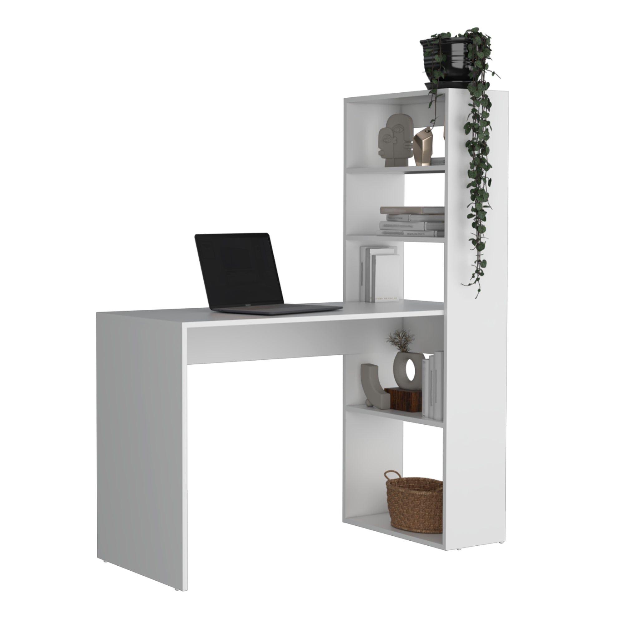 ESCRITORIO BIBLIOTECA 144X120X53 CM FM-050B BLANCO-2