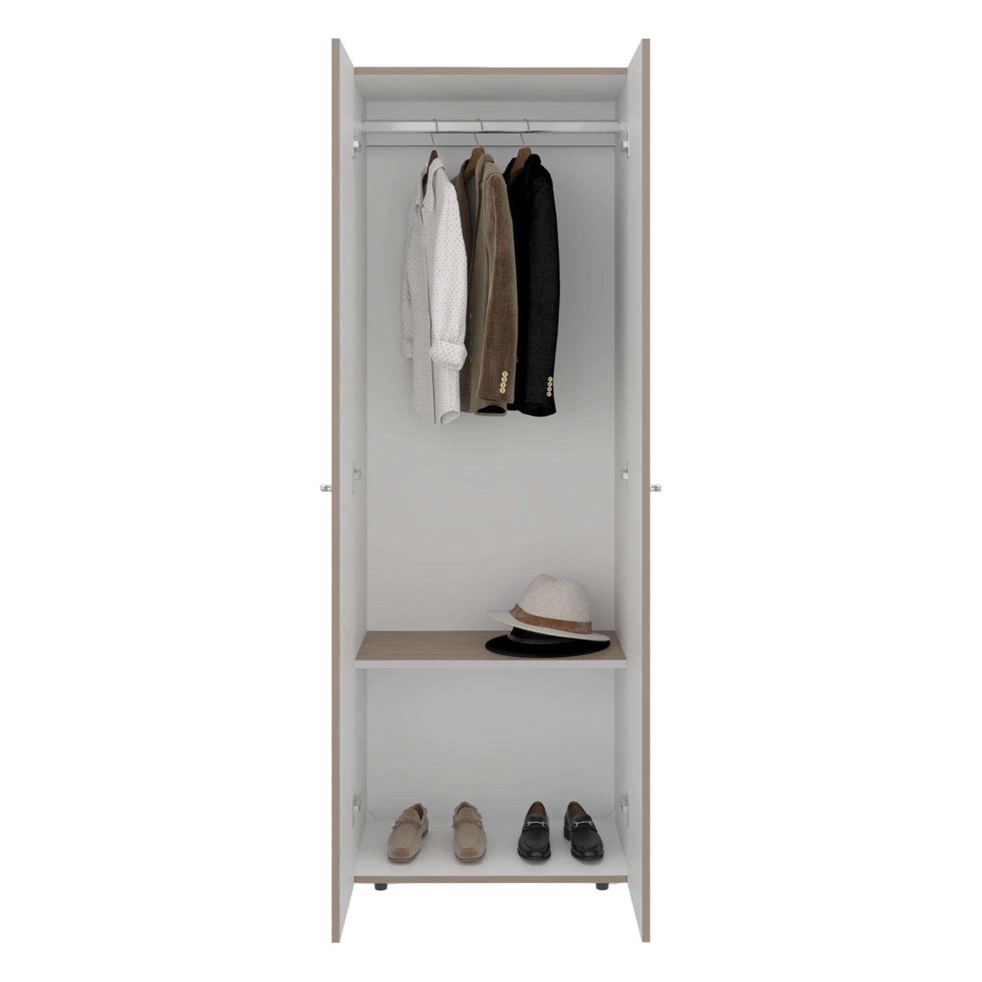 Closet 1 Colgador 2 Puertas 170X60X40,2 Cm Beige-2