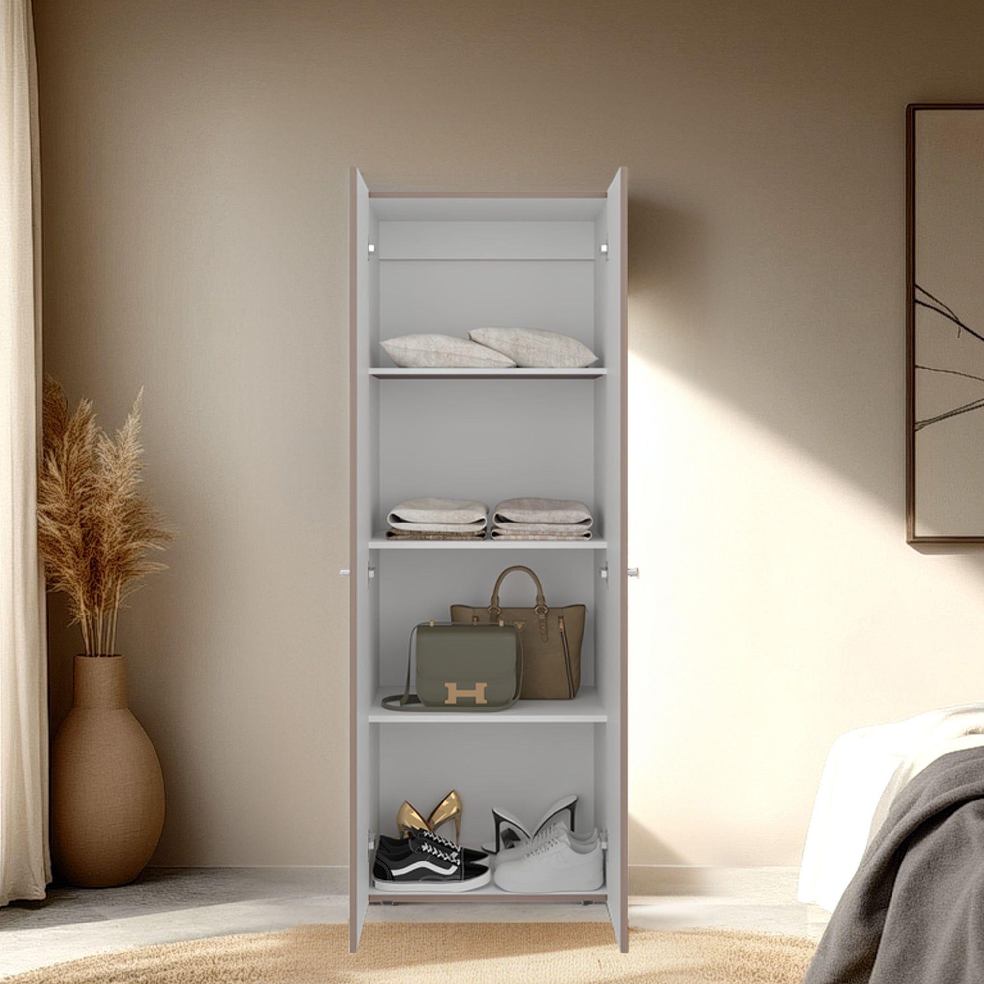 Closet 1 Colgador 2 Puertas 170X60X40,2 Cm Beige-5