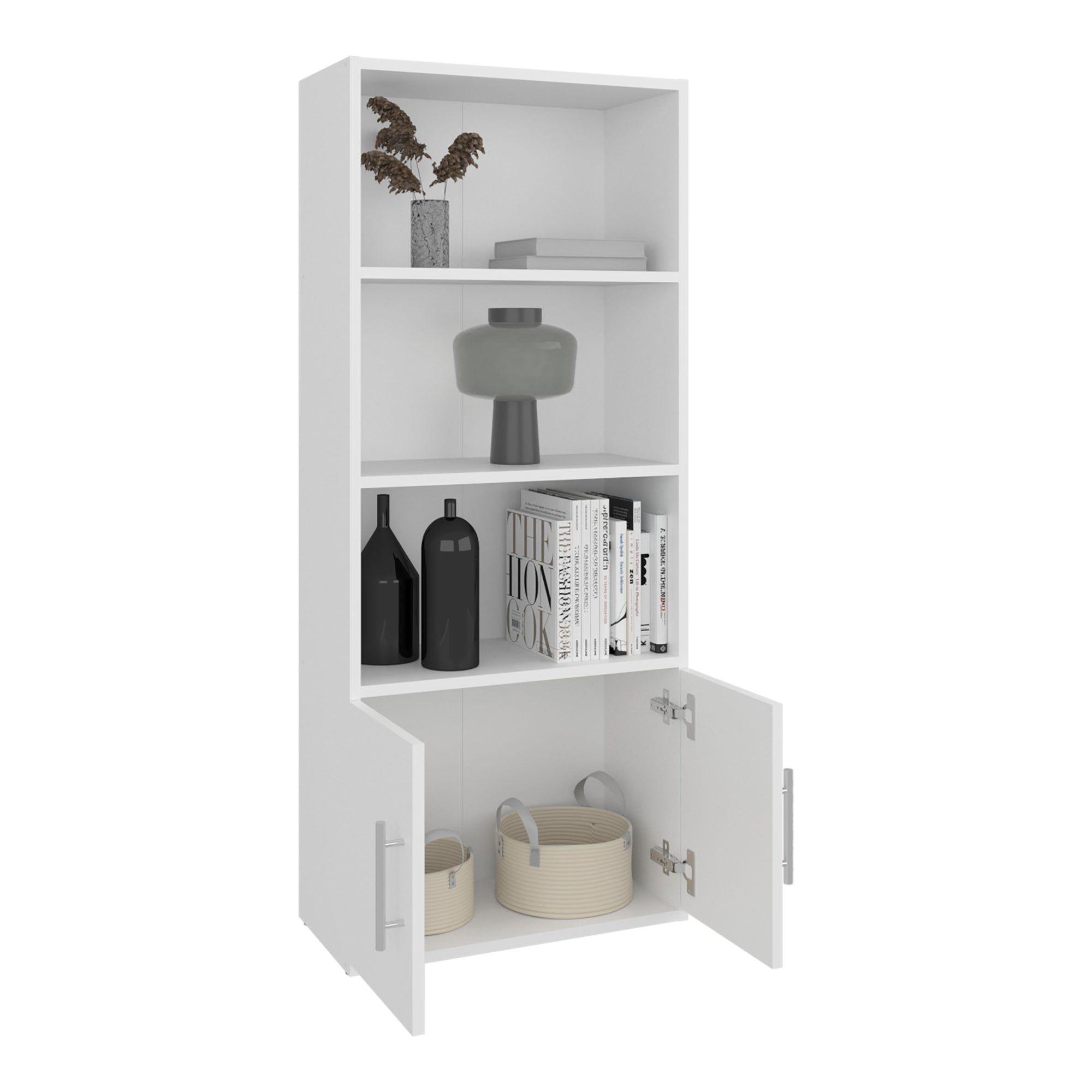 Biblioteca 2 Puertas 4 Niveles Blanco-3