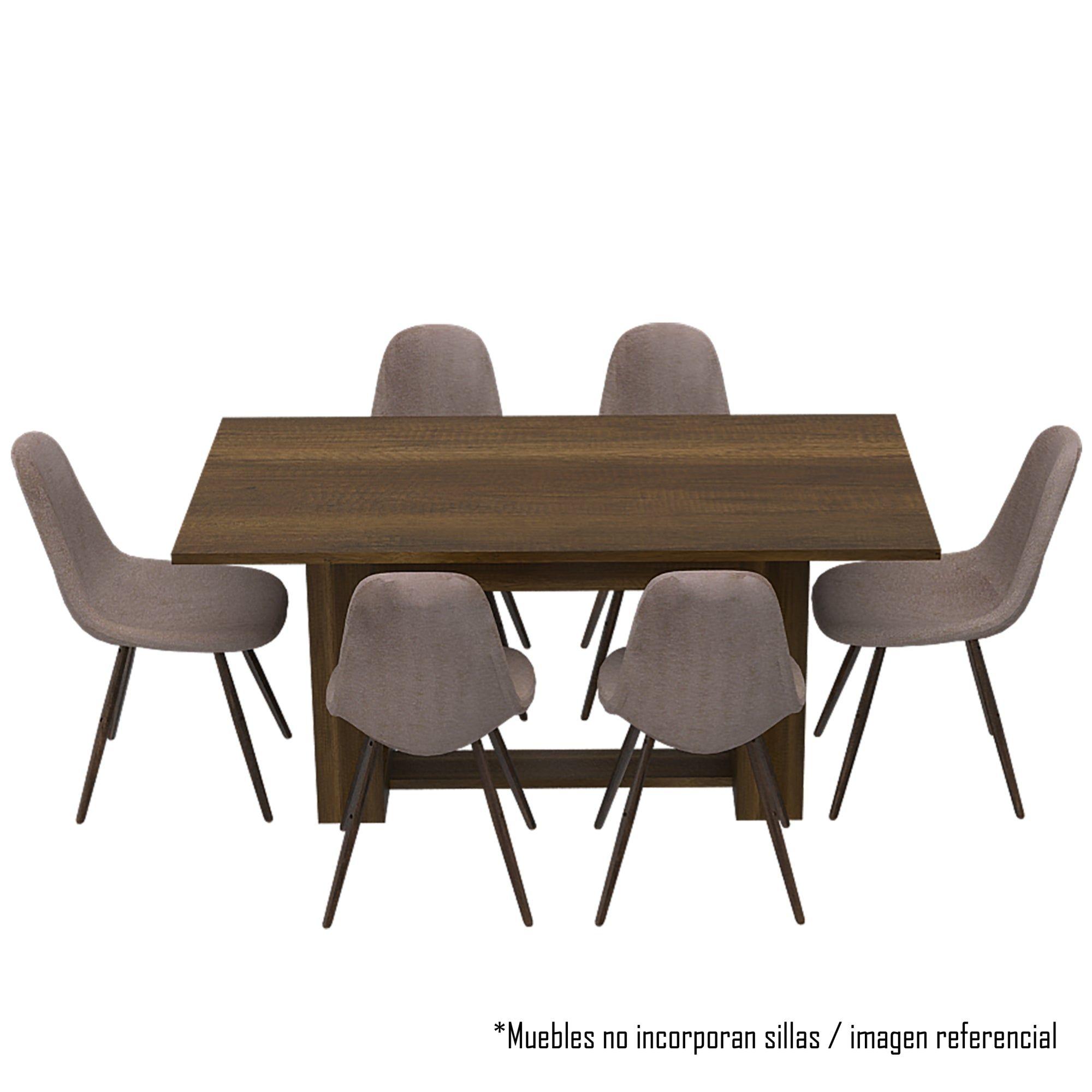 MESA DE COMEDOR FM-004O CAFÉ OSCURO-2