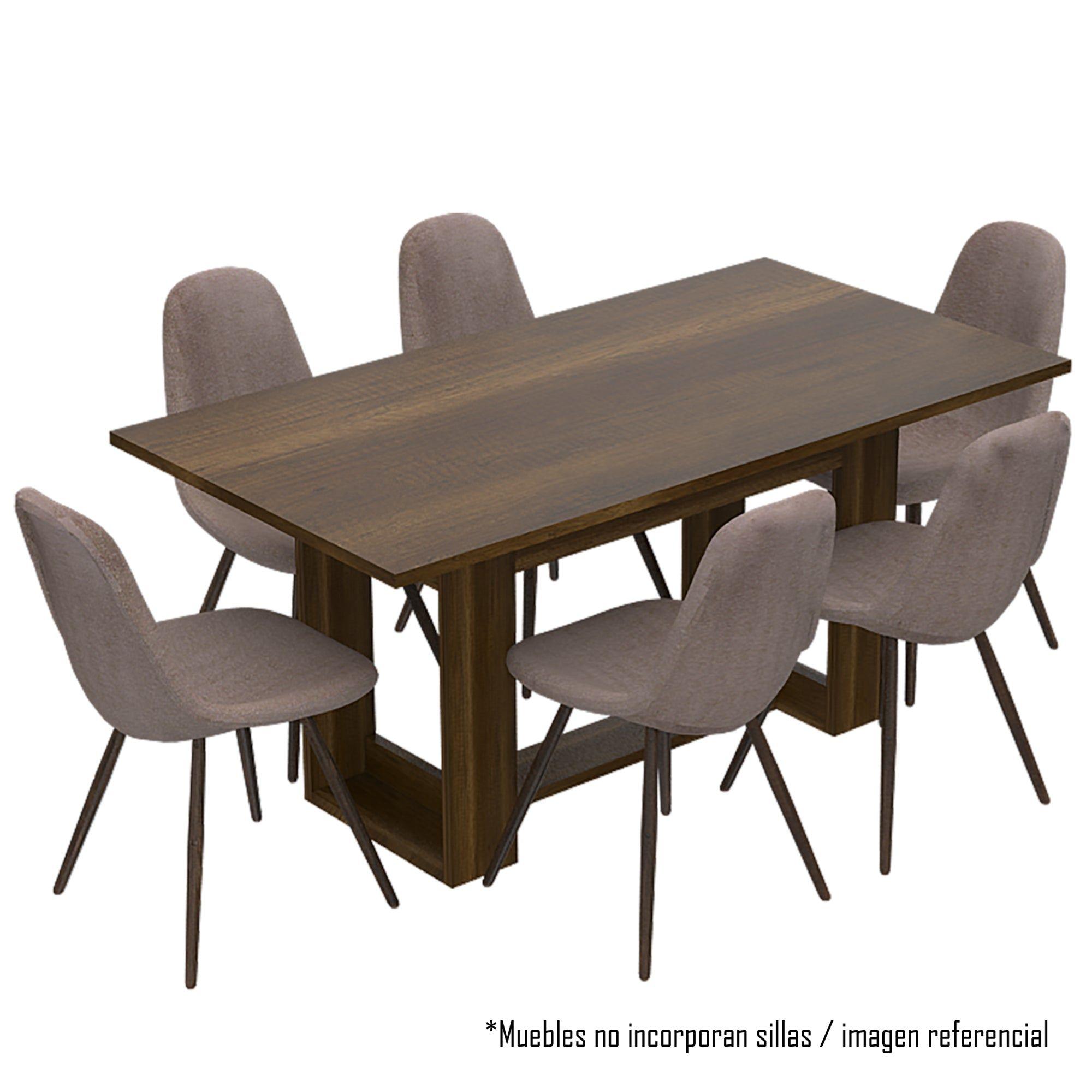 MESA DE COMEDOR FM-004O CAFÉ OSCURO-3
