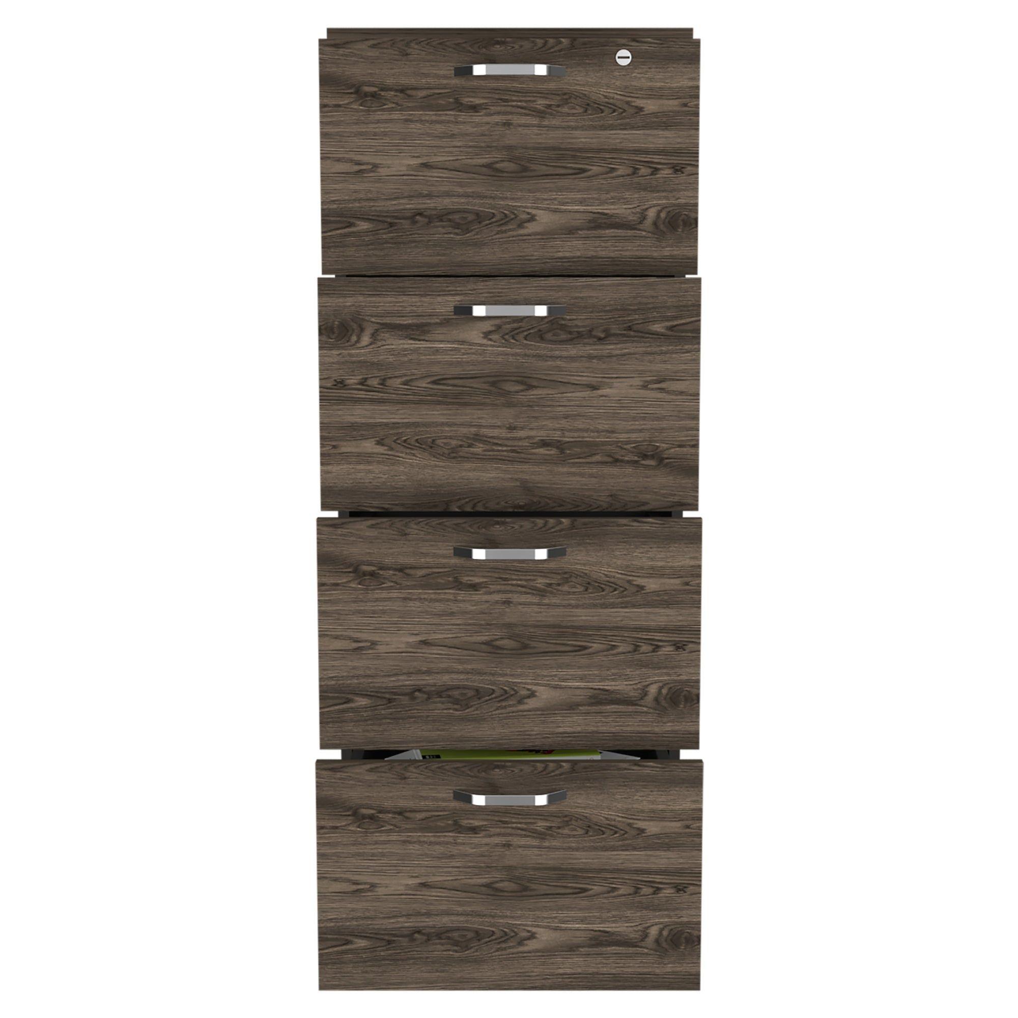CAJONERA 132,2X47X5X45 CM FM-005N NEGRO Y CAFÉ OSCURO-3