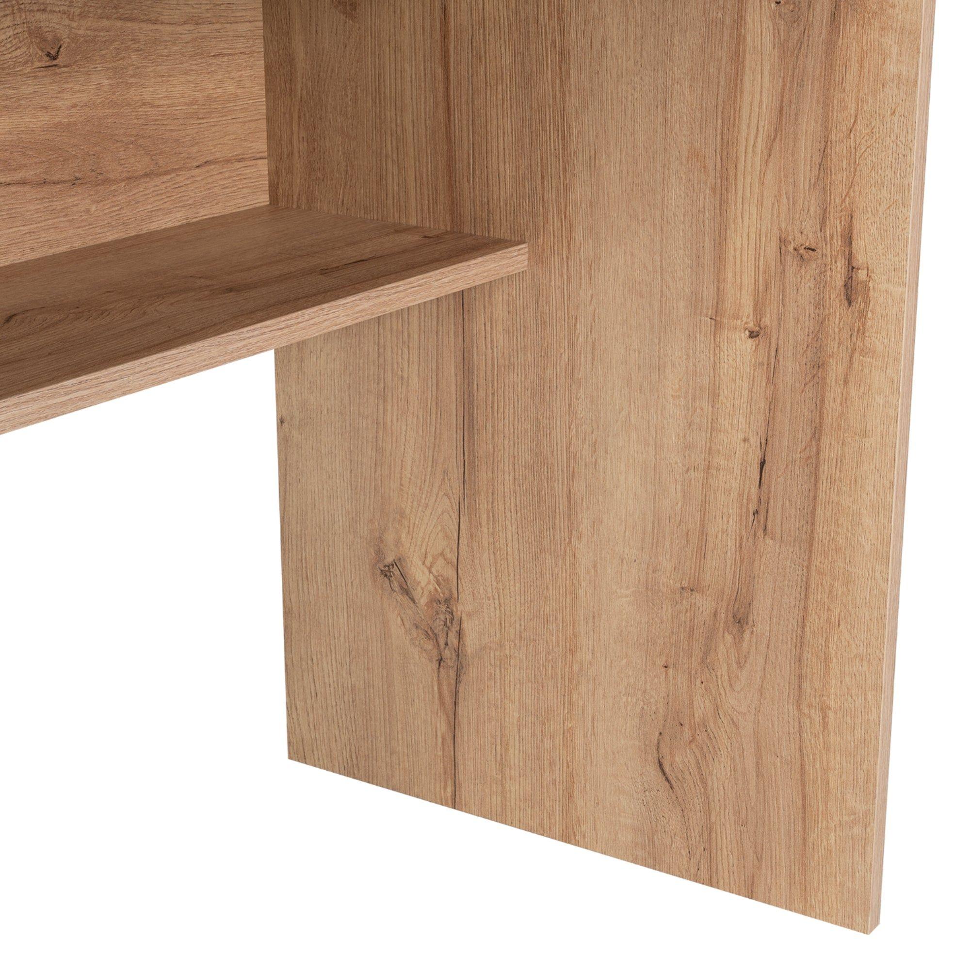 Escritorio 1 Cajon 80X73,6X49,8 Cm Café Claro-7