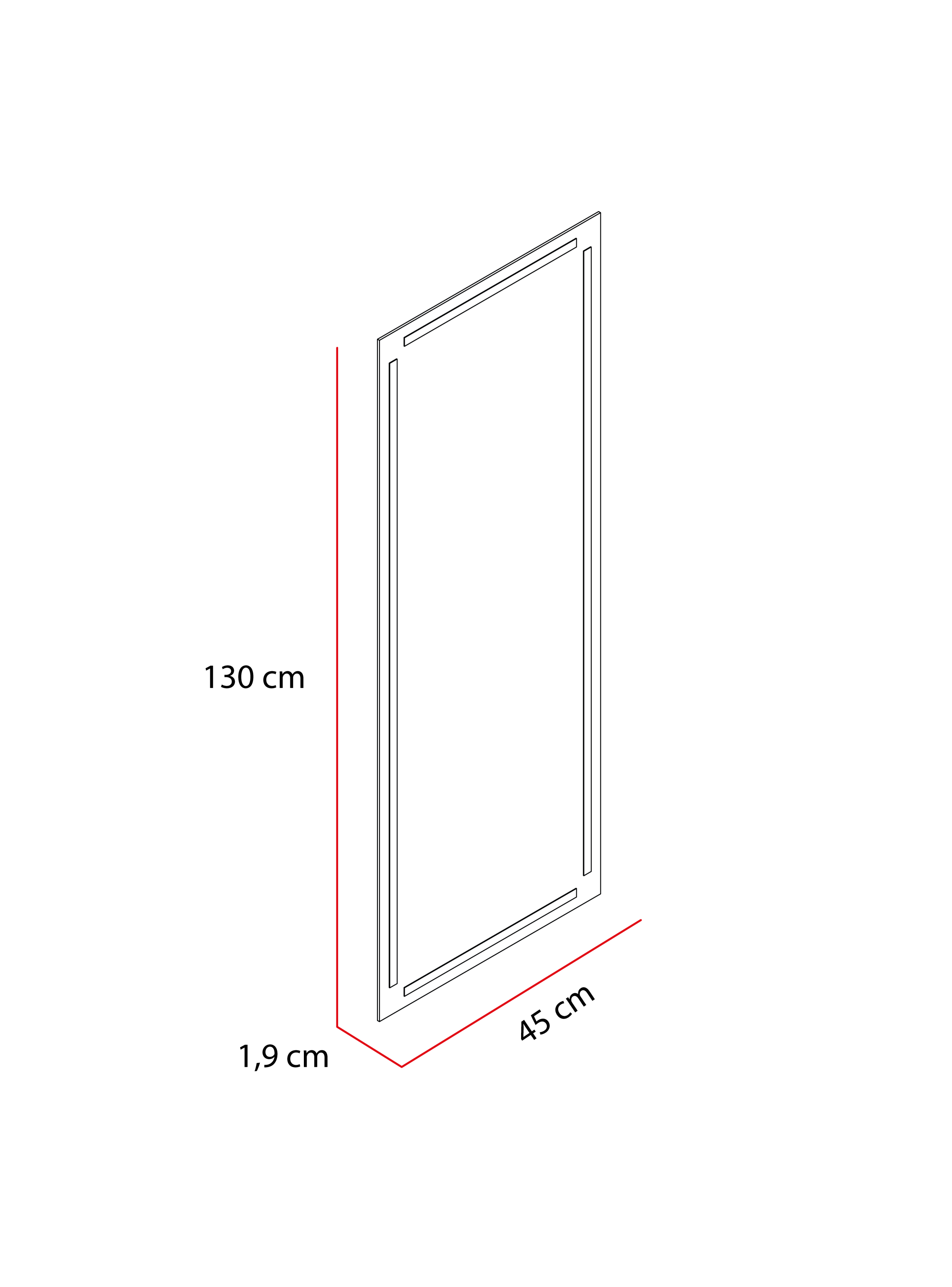 Espejo Lugo Rectangular 45x130 cm-6
