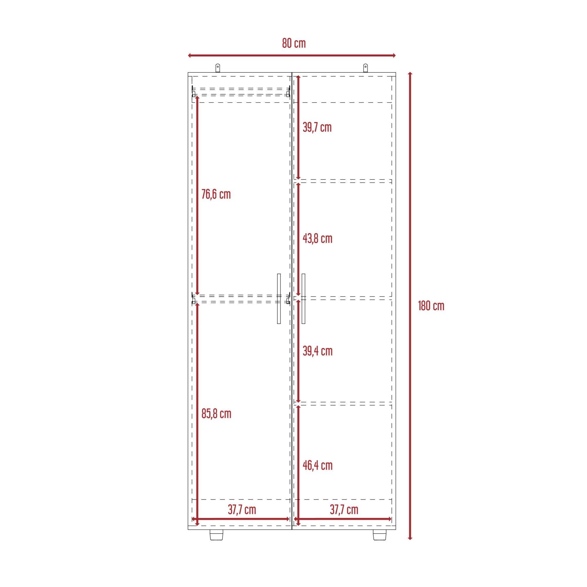 CLOSET 2 PUERTAS FM-021C - CAFÉ CLARO-6