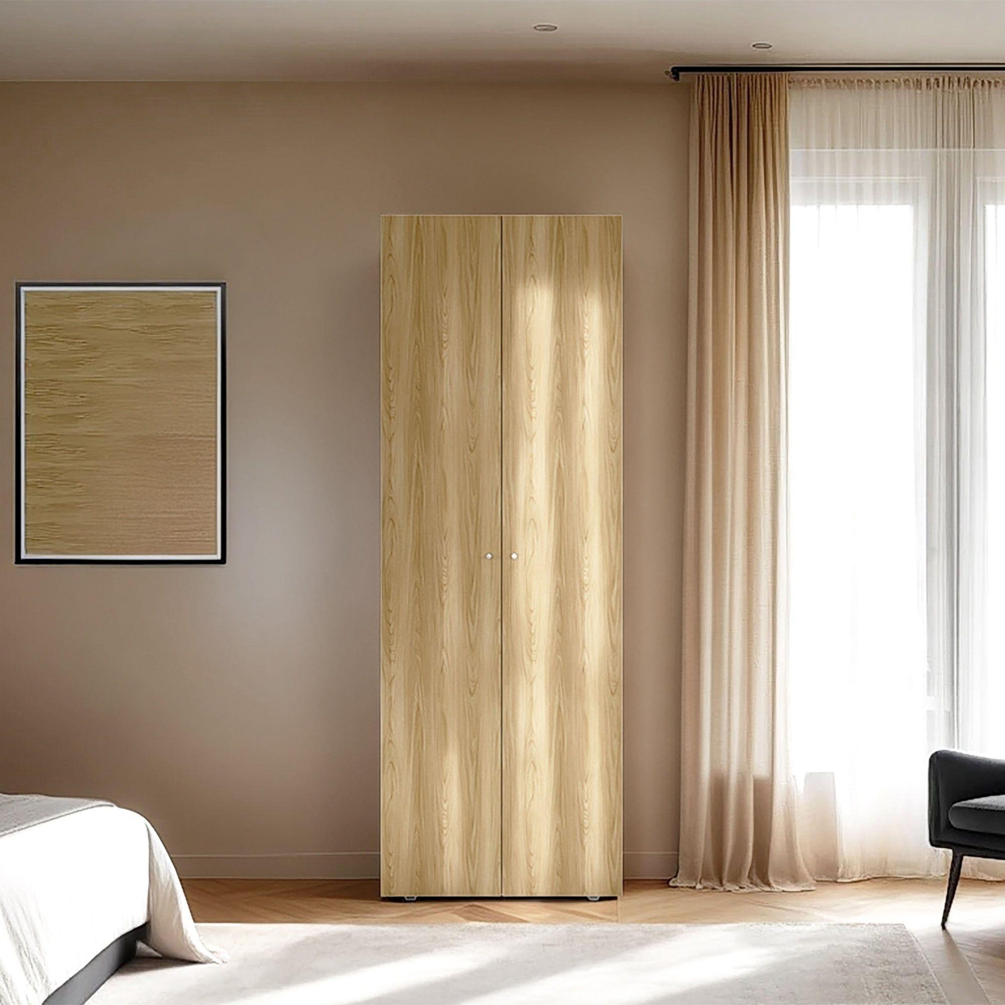 Closet 1 Colgador 2 Puertas 170X60X40,2 Cm Cafe Claro-4