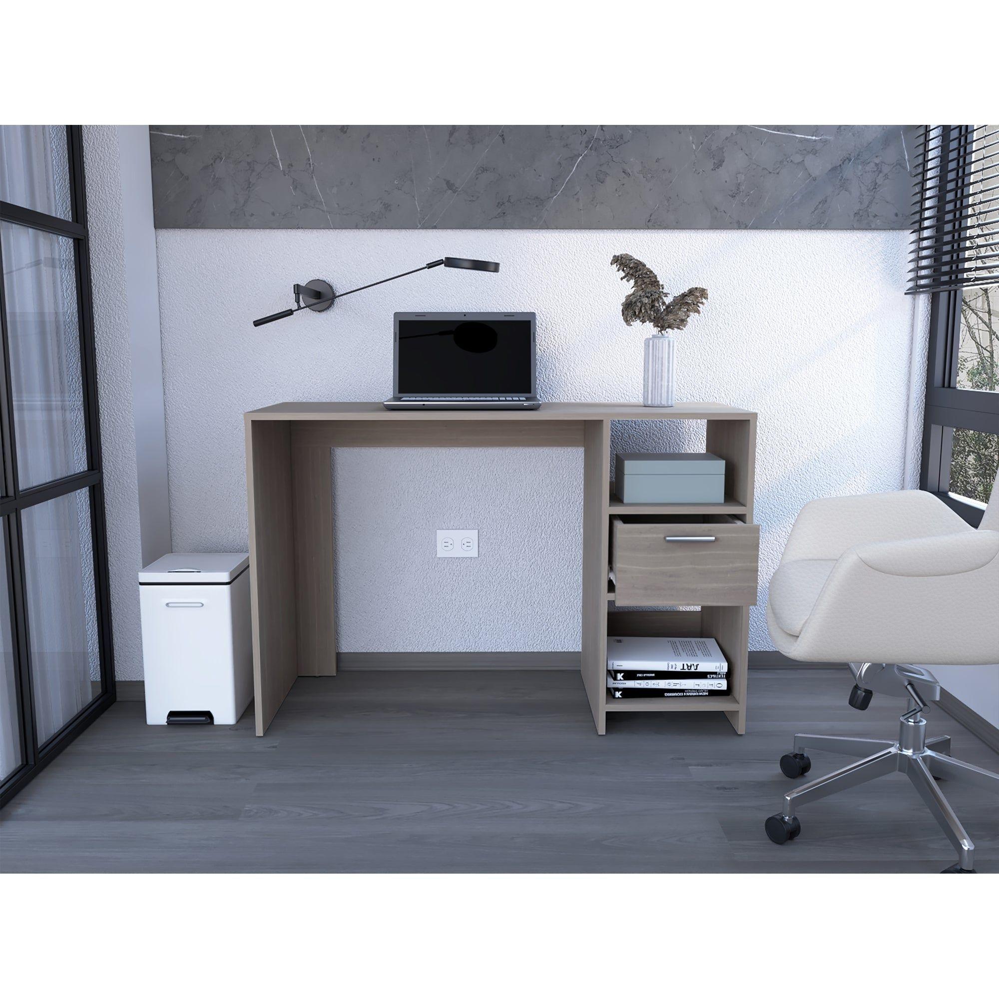 Escritorio Fm Con 1 Cajon 73X110X43,3 Cm Beige-6