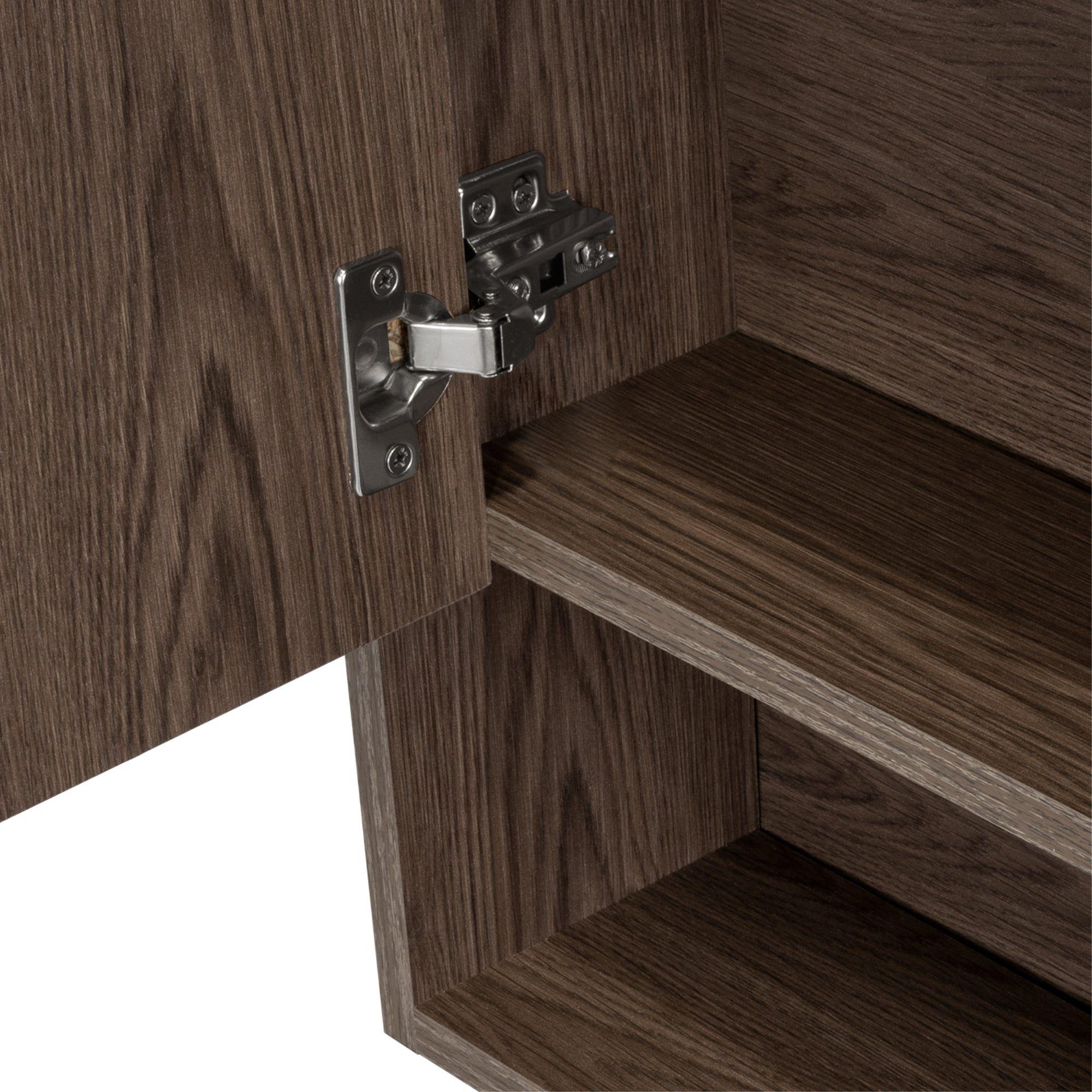 Botiquin 1 Puerta 60X46,5X13,6 Cm Café Oscuro-5