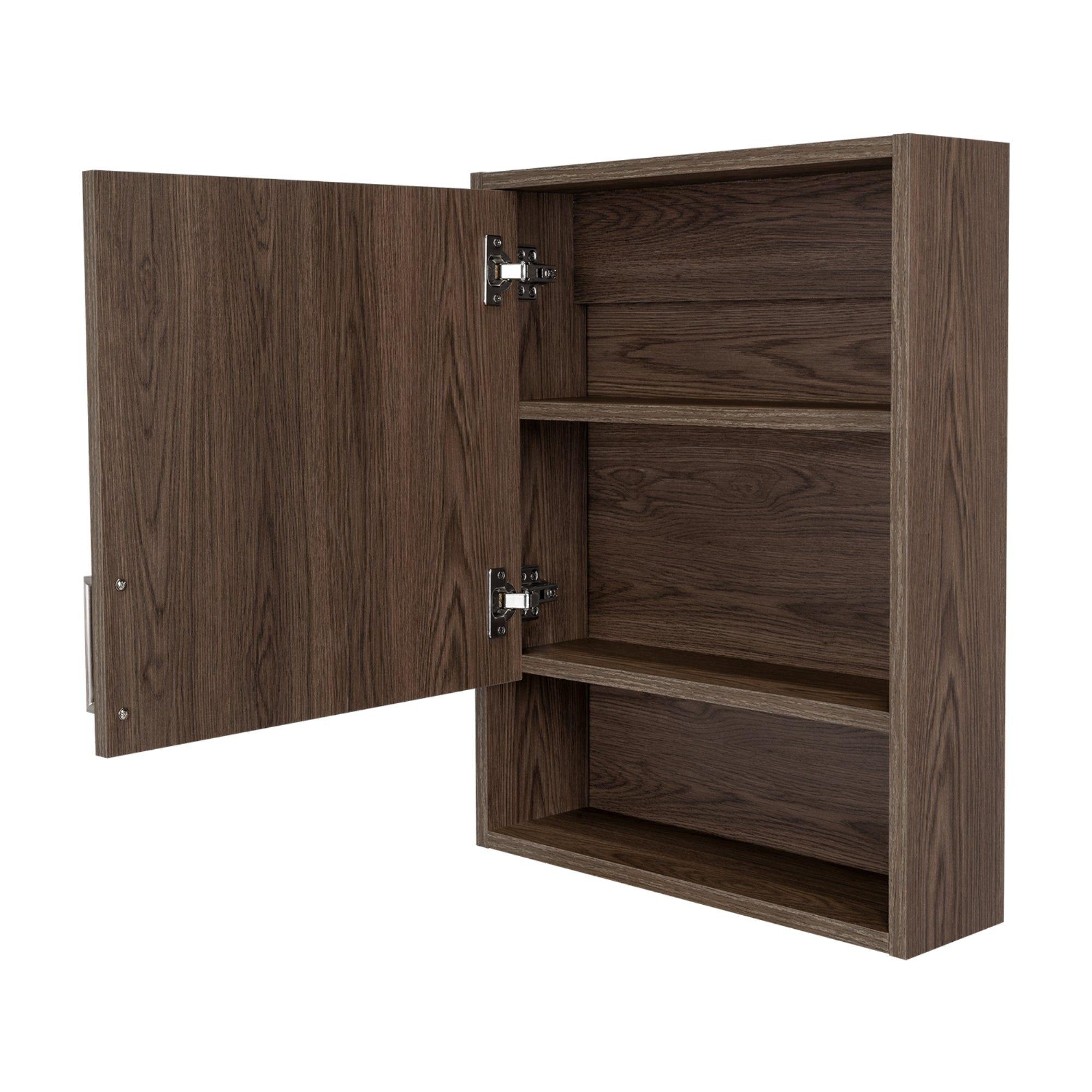 Botiquin 1 Puerta 60X46,5X13,6 Cm Café Oscuro-7