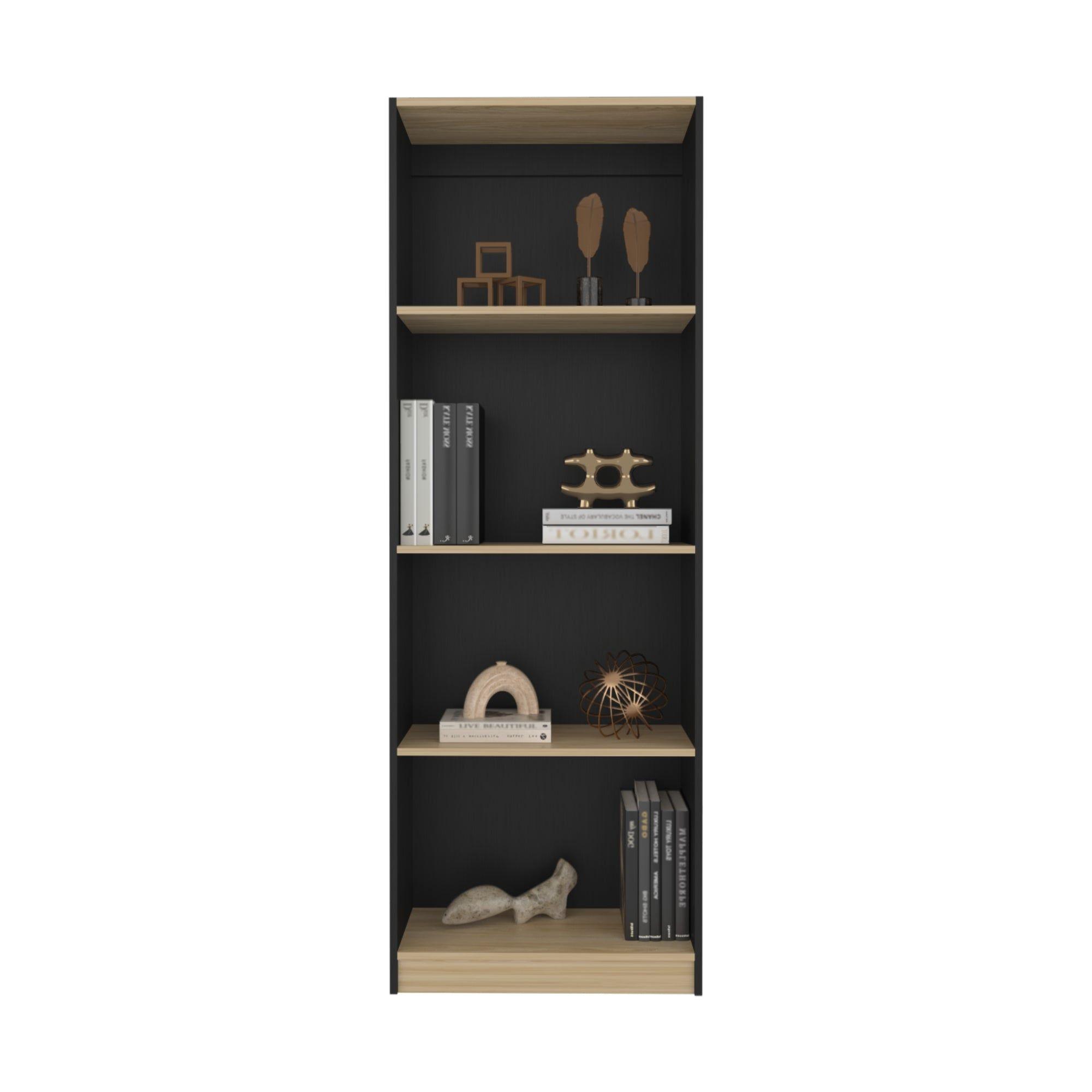 Estante Organizador 3 Niveles 180,6X62,8X29,9 Cm Negro Y Café Claro -3