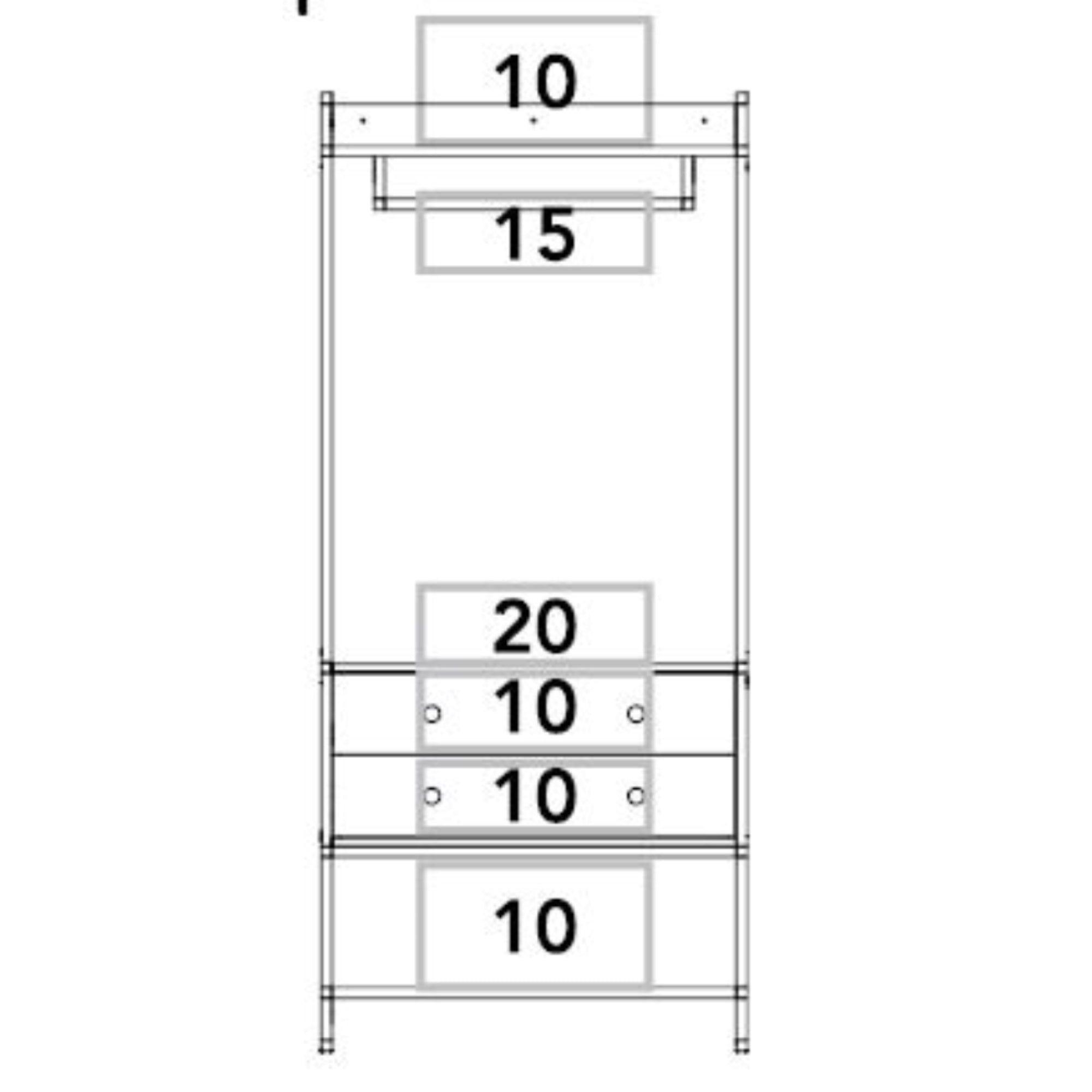 CLOSET 2 CAJONES 180X80X40 CM FM-027C CAFÉ CLARO-6