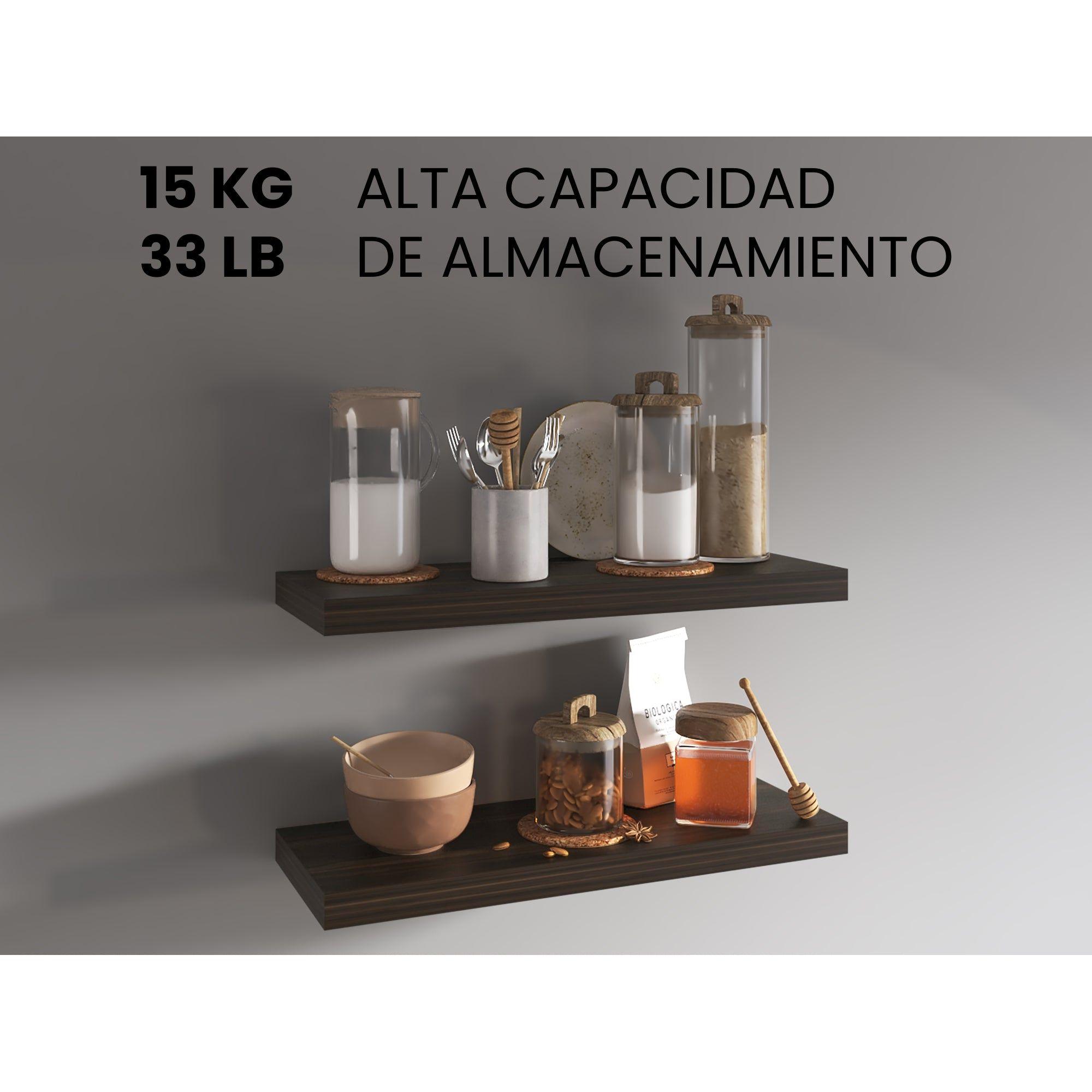 Repisa Flotante 80X25X3,8 Cm Habano X1 Unidad-3