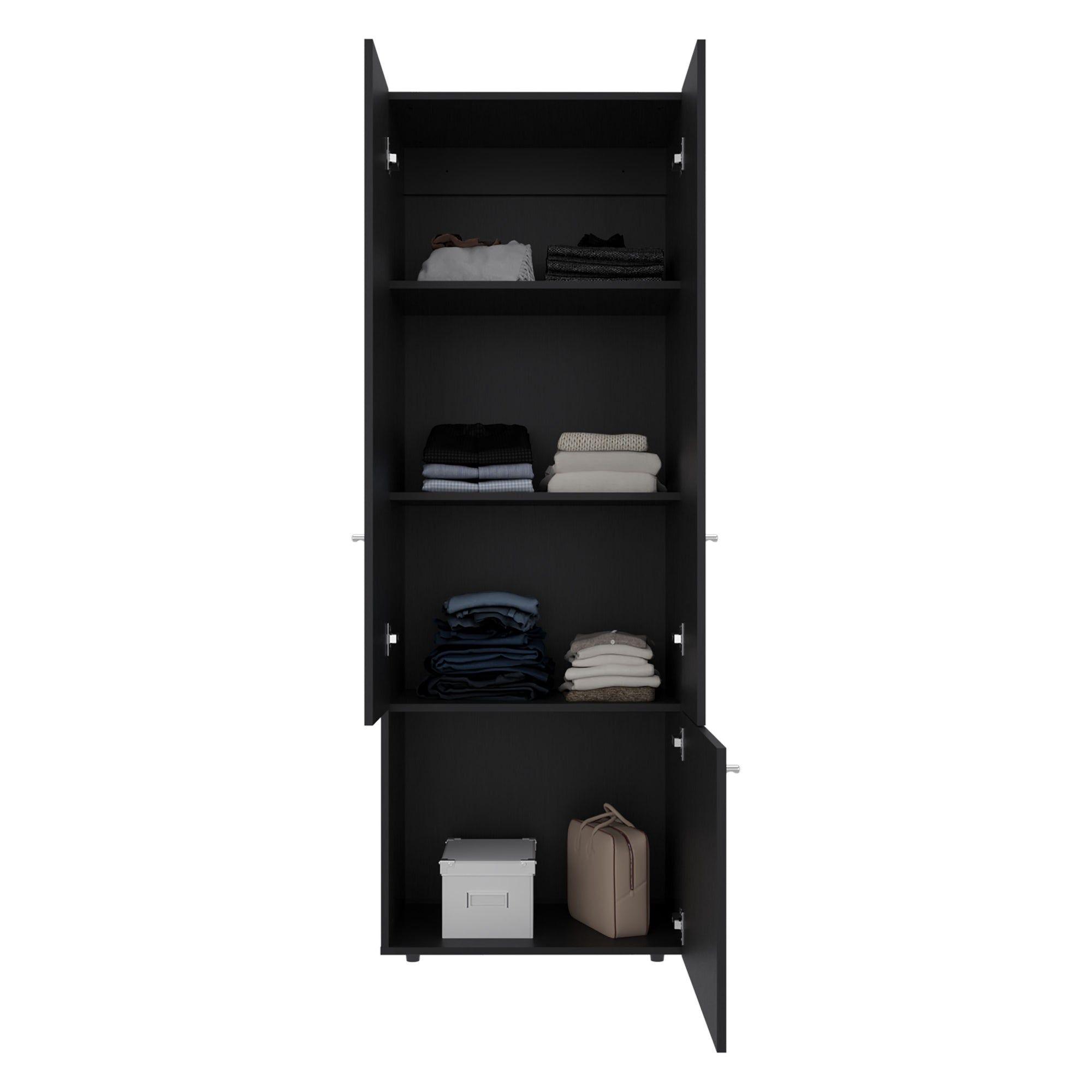 Closet 3 Puertas 170X60X40,2 Cm Negro-2