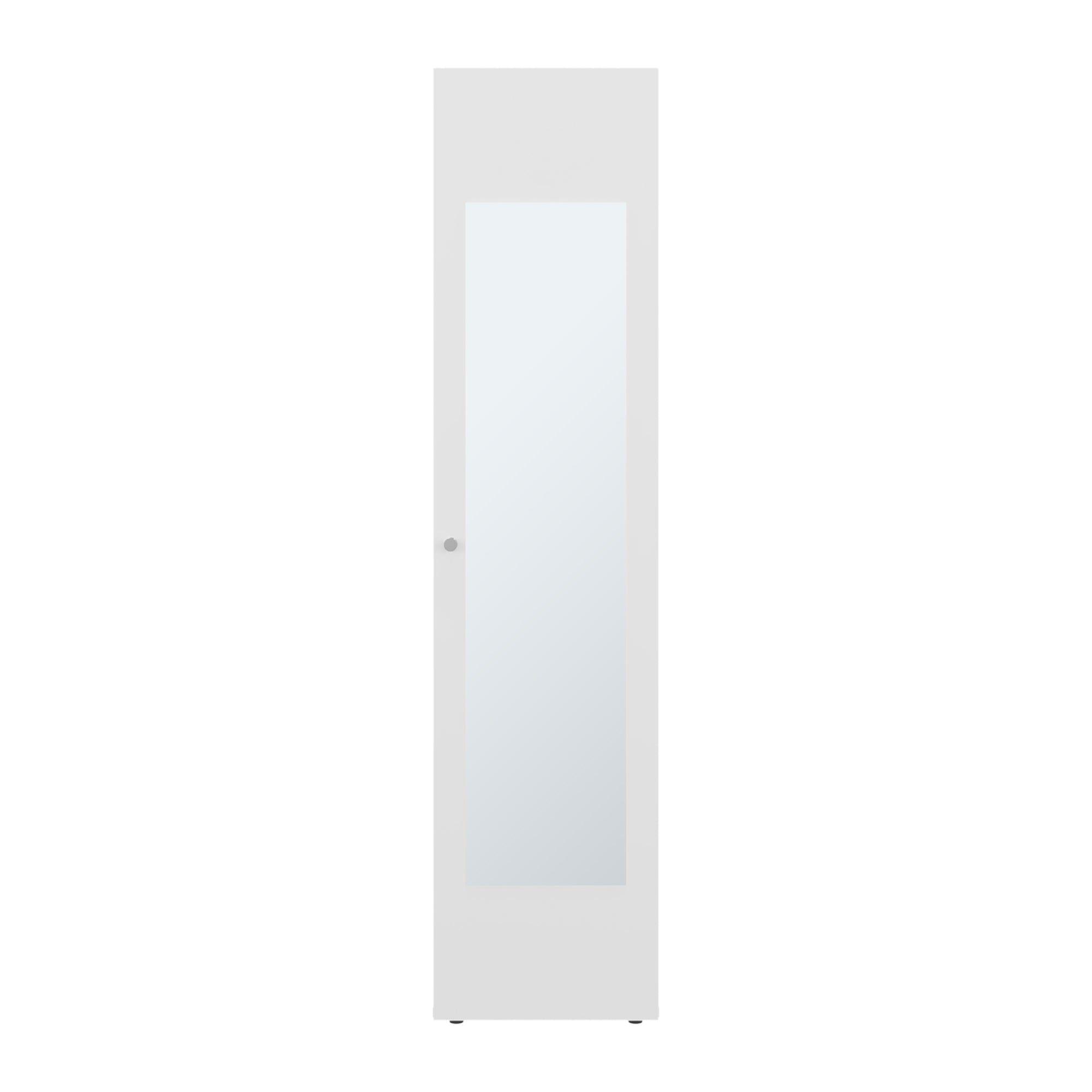 Closet 1 Puerta Con Espejo 170,0X40,0X40,2 Cm Blanco-3