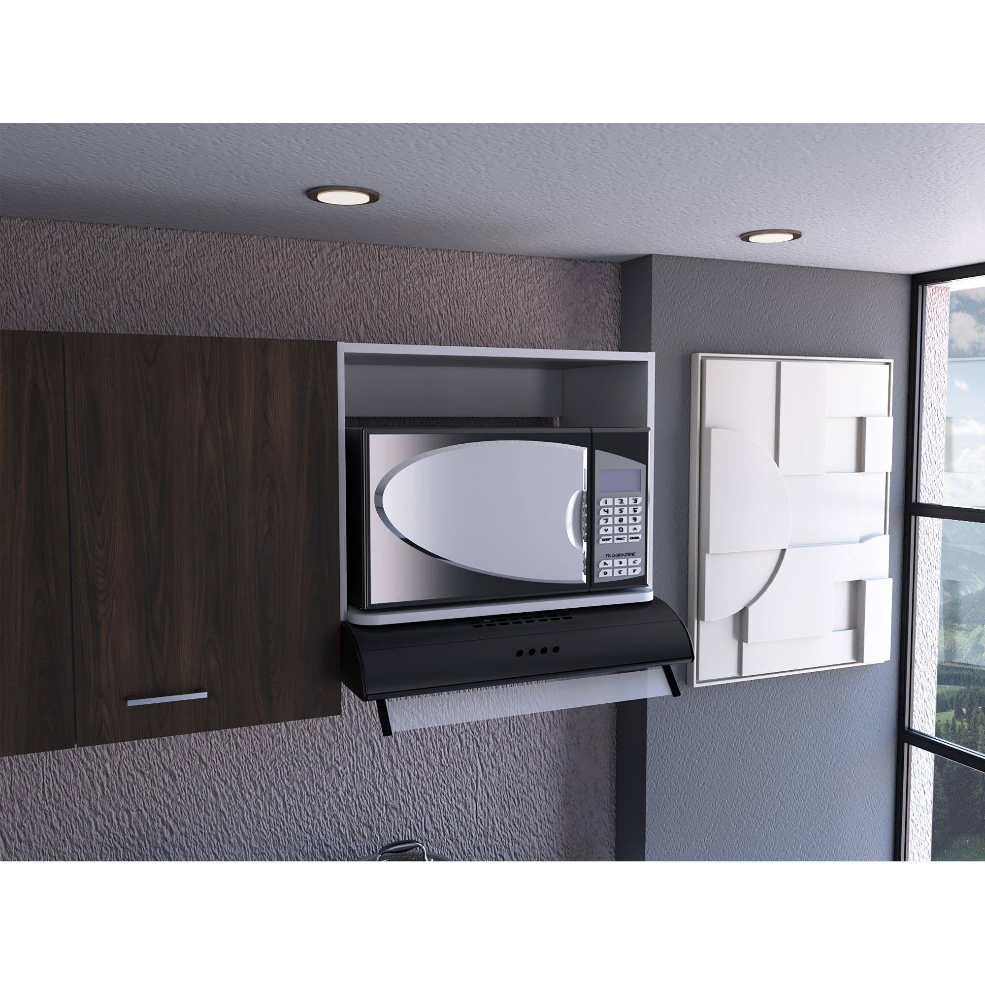 Mueble Para Microondas 60X45X40 Cm Blanco-4