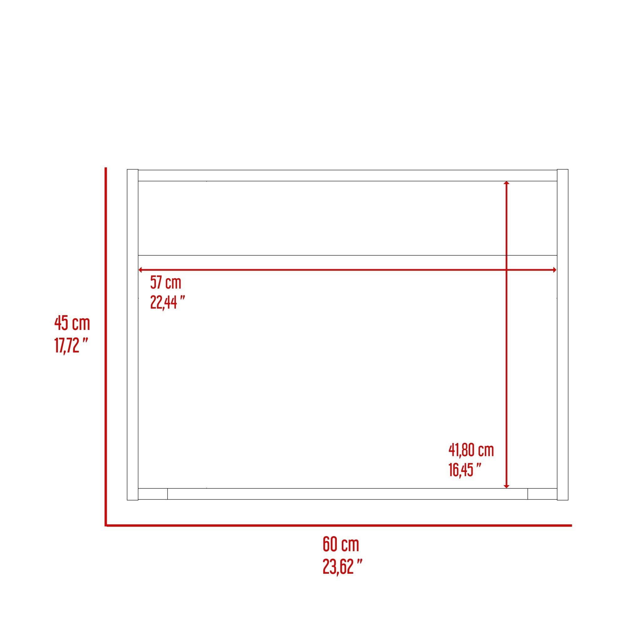 Mueble Para Microondas 60X45X40 Cm Blanco-6