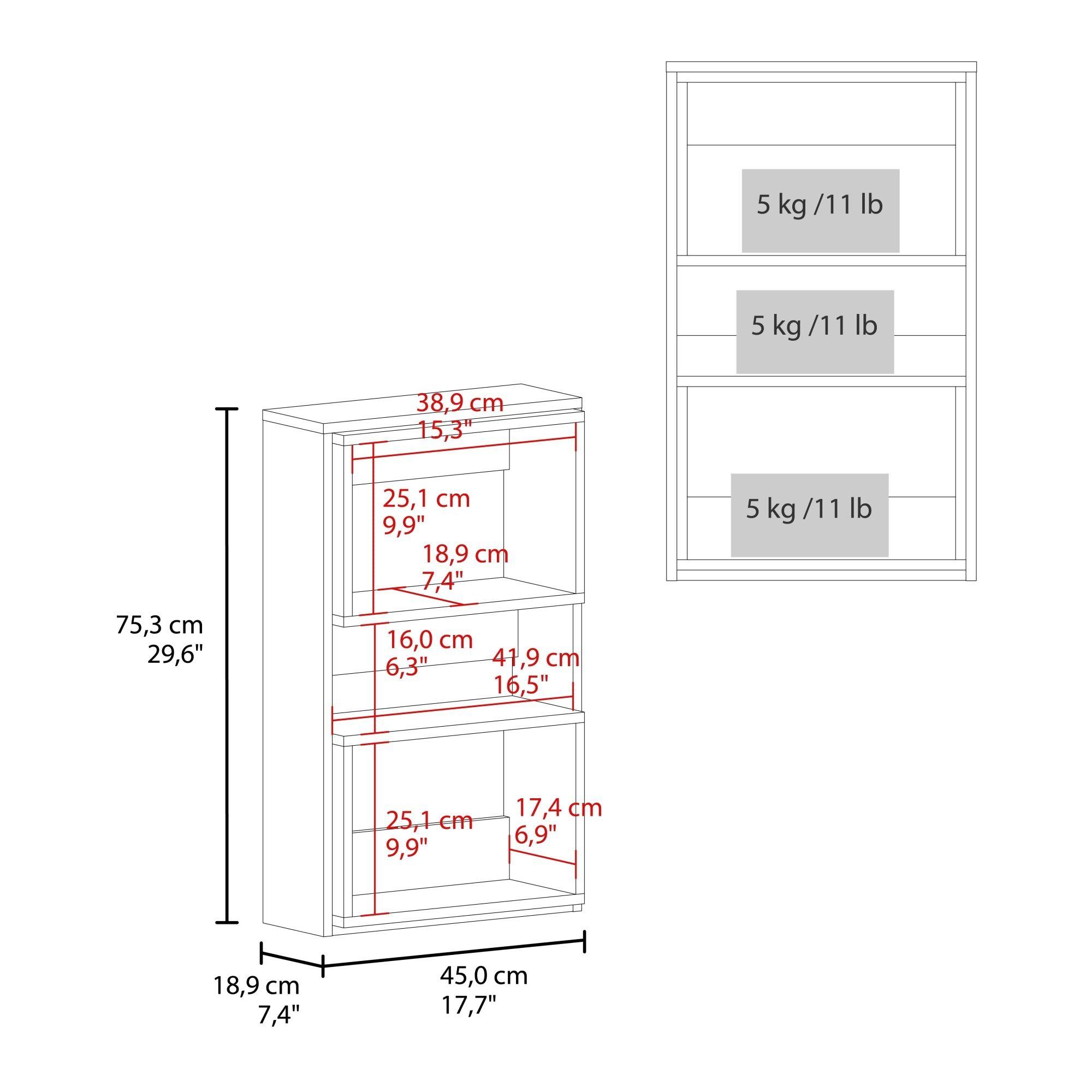 Mueble Auxilar Muro Baño Eco Blanco Y Café-5