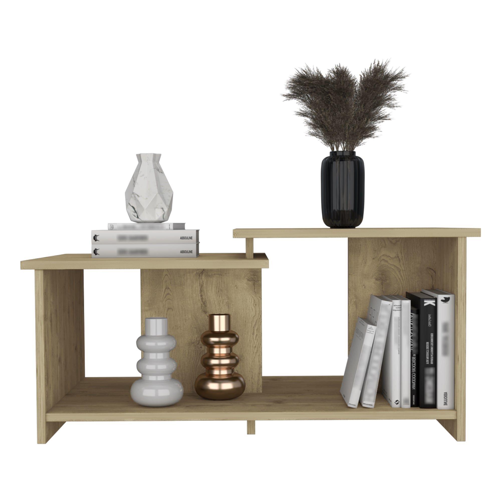 MESA DE CENTRO RECTANGULAR  FM-024C - CAFÉ CLARO-2