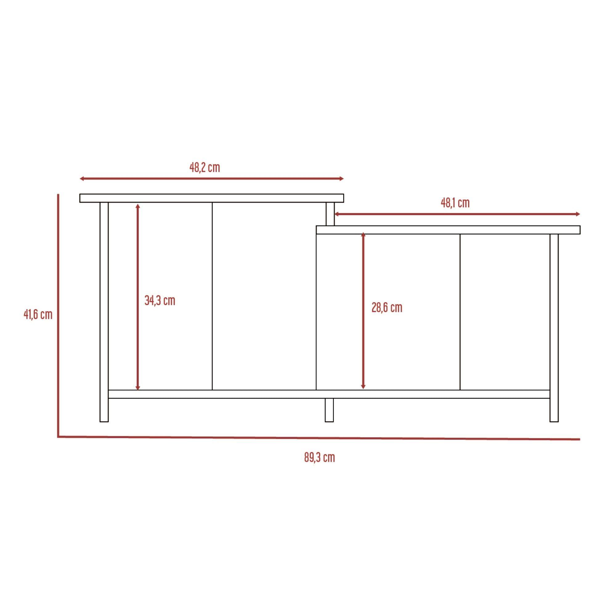 MESA DE CENTRO RECTANGULAR  FM-024C - CAFÉ CLARO-6