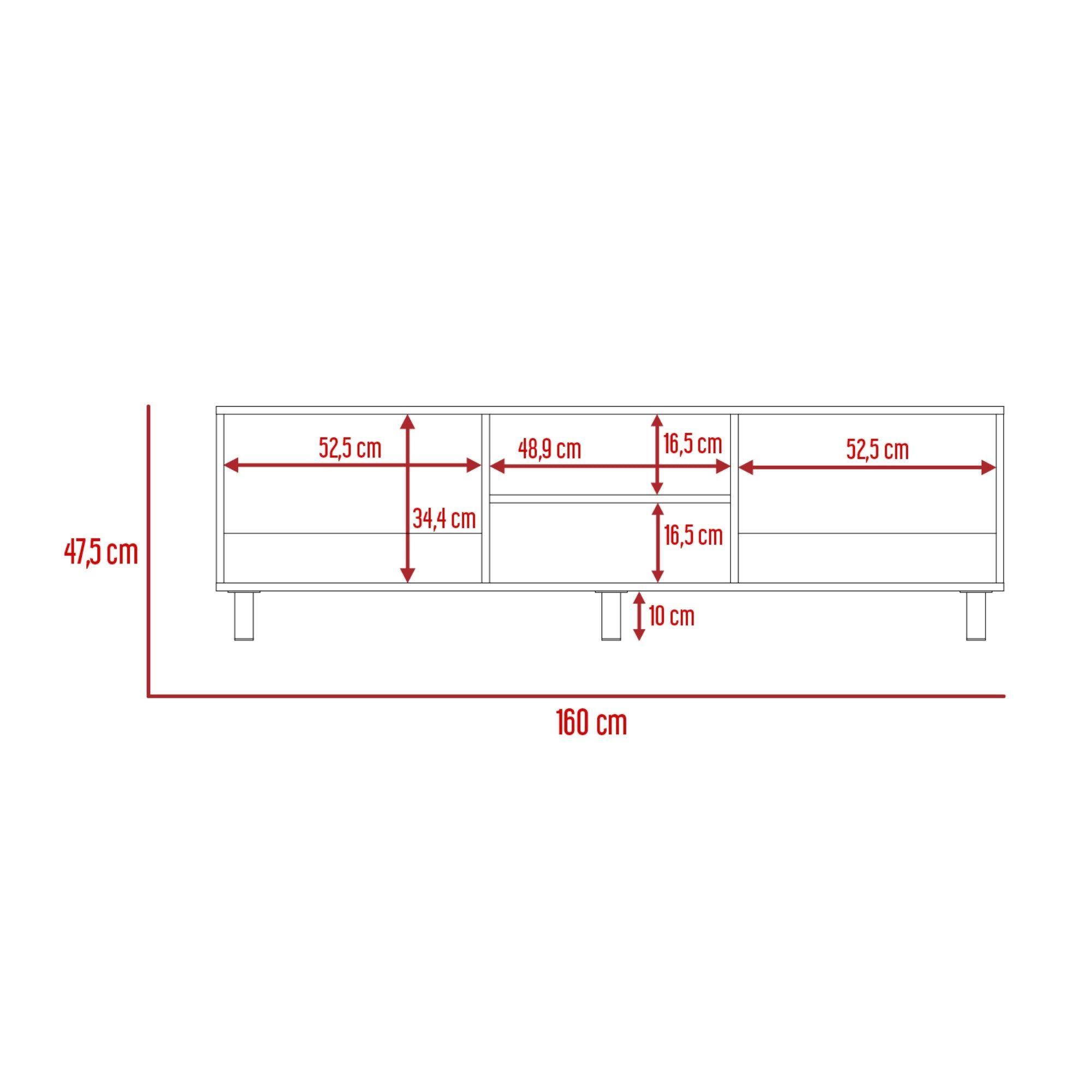 RACK TV 70" MULTIUSOS FM-042B - BLANCO-5