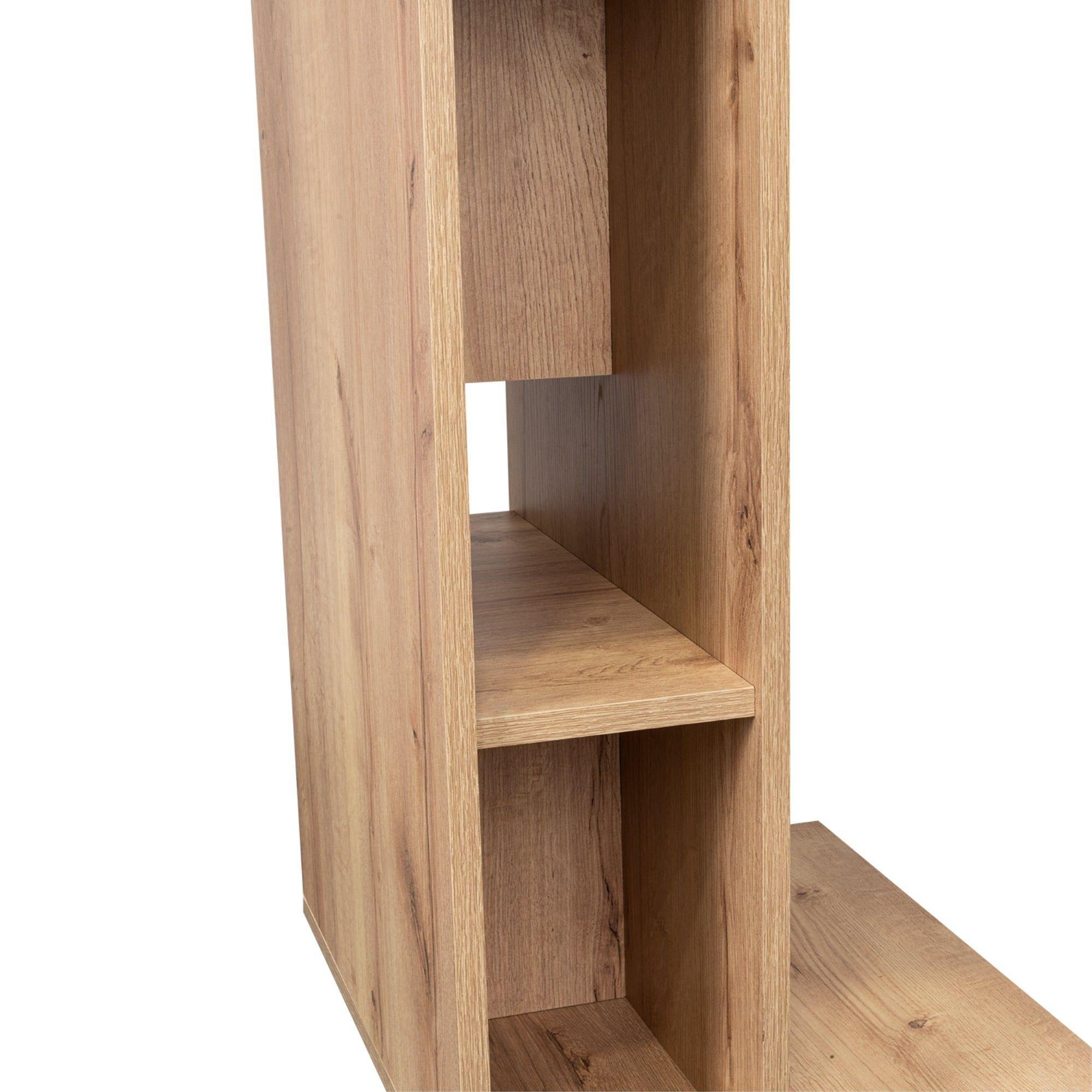 Escritorio Movil Con Ruedas 73X50,2X40,2 Cm Café Claro-5