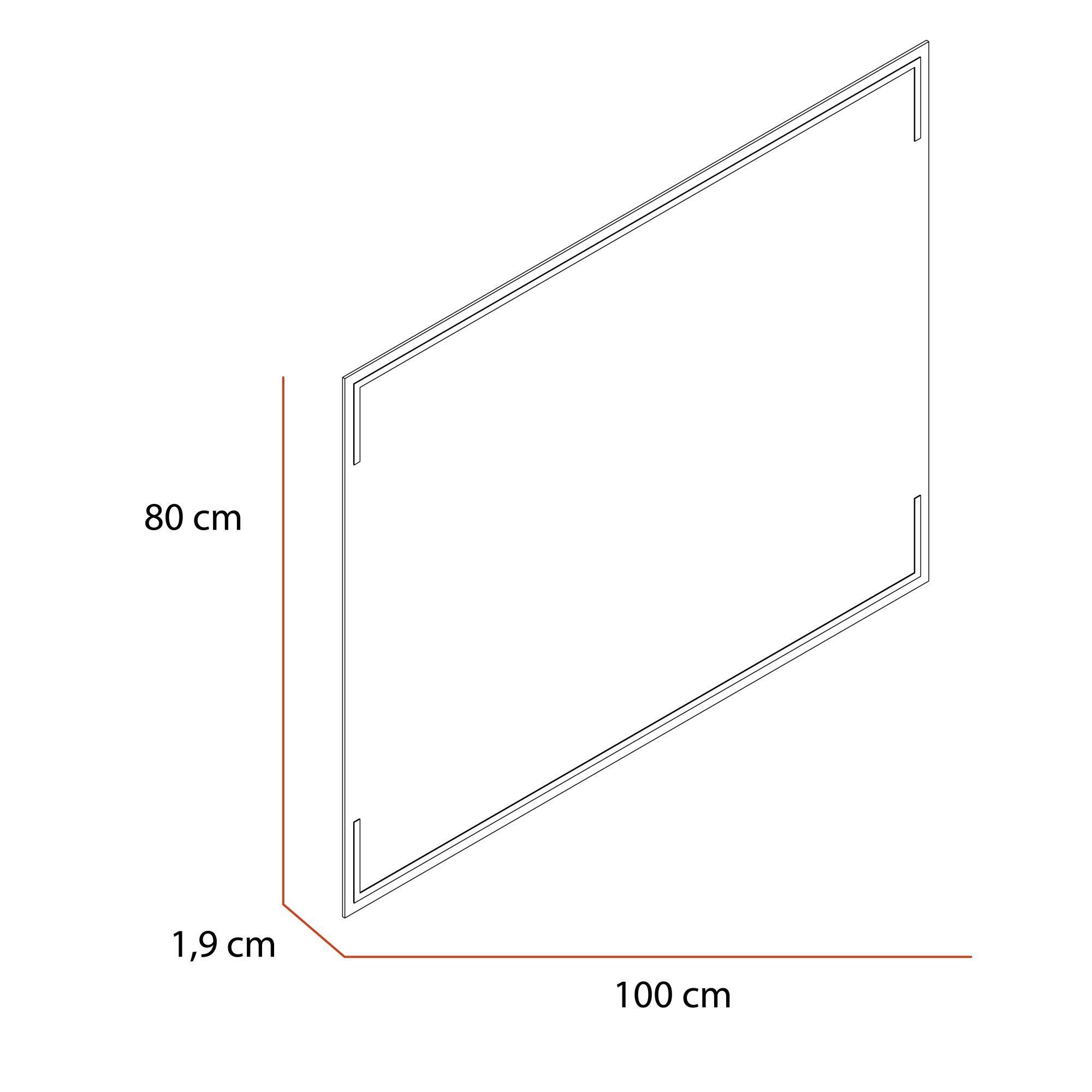 Espejo Terranova Rectangular 100x80 cm-6