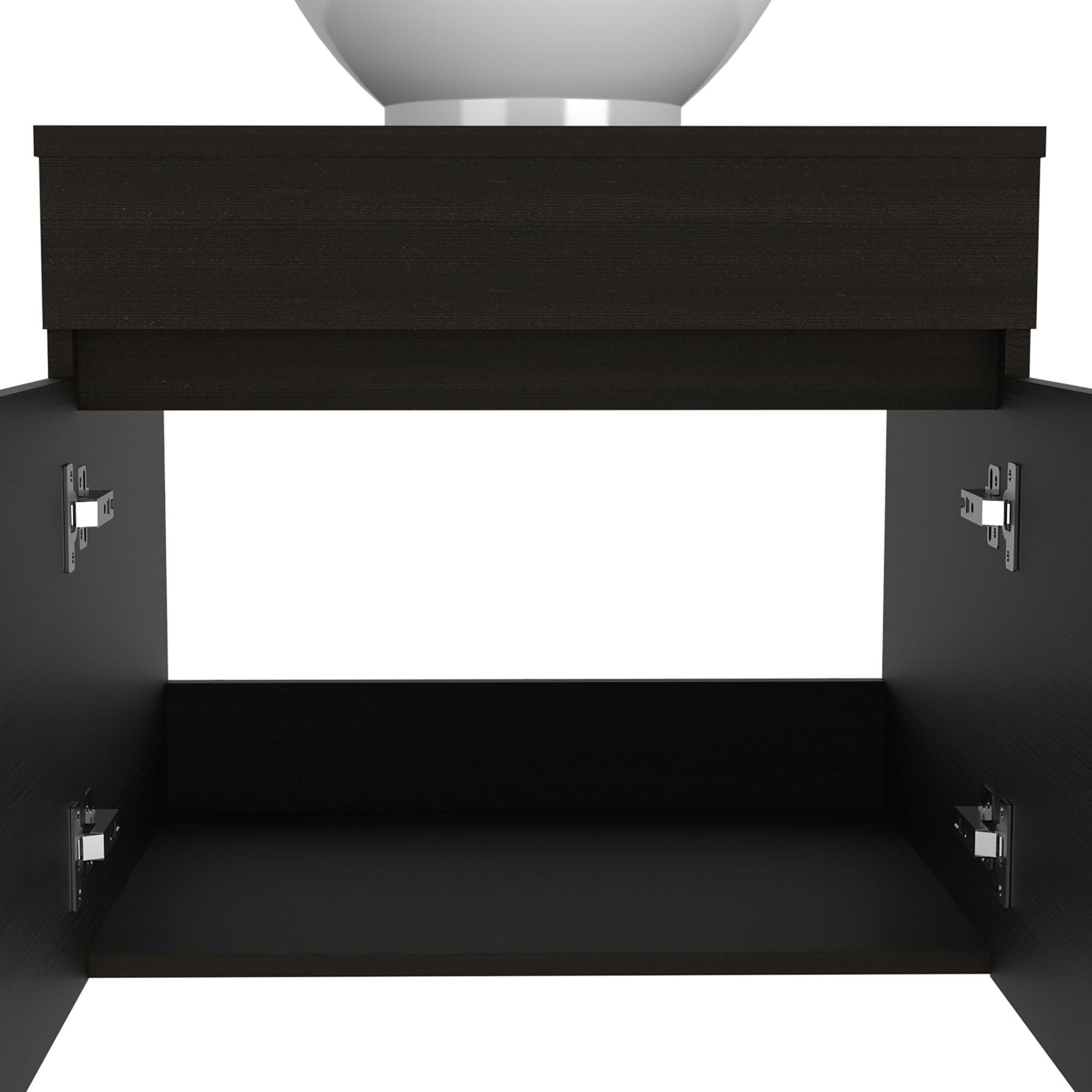 Mueble Vanitorio 2 Puerta Fm-001 Negro-4