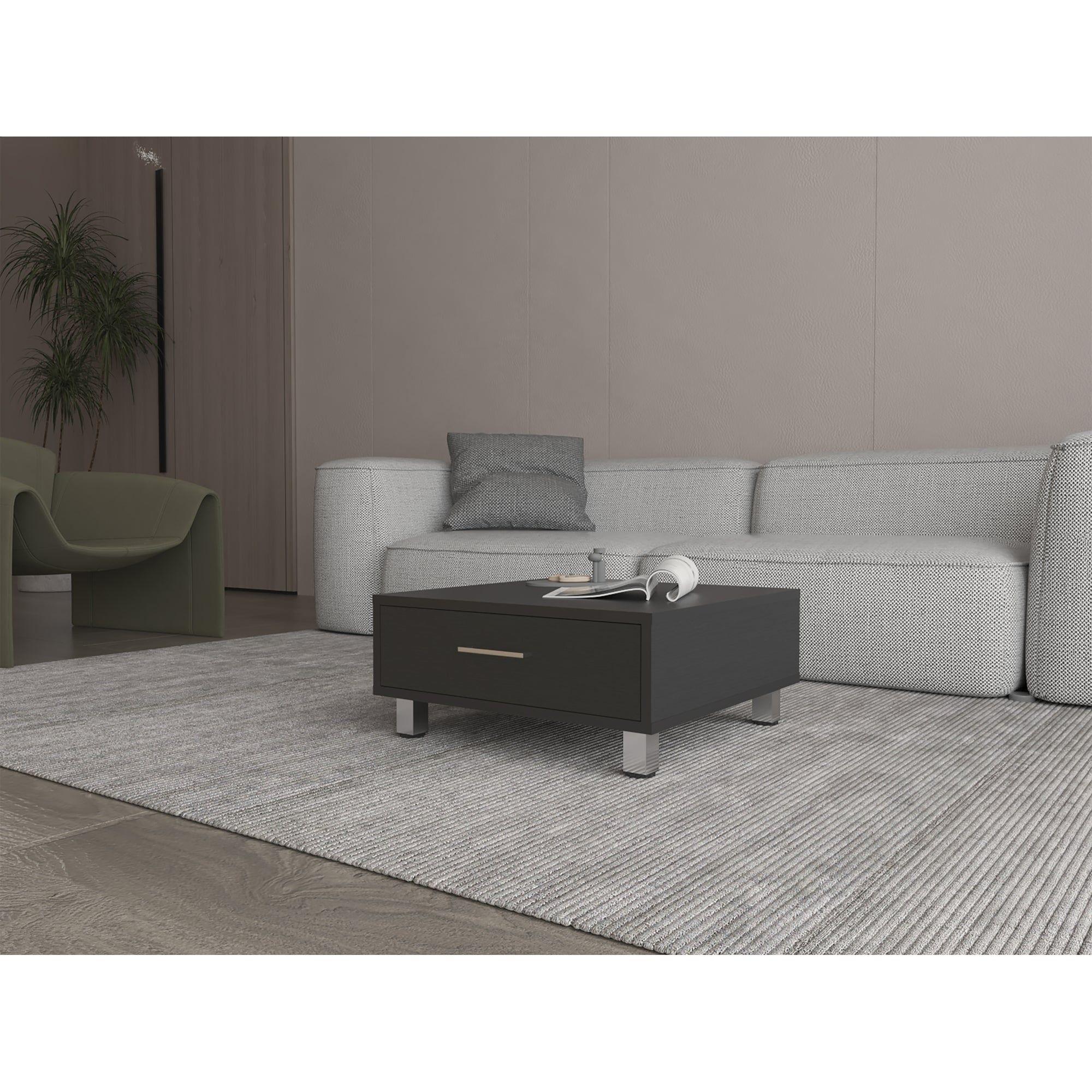 MESA DE CENTRO 1 CAJÓN FM-001N - NEGRO-4