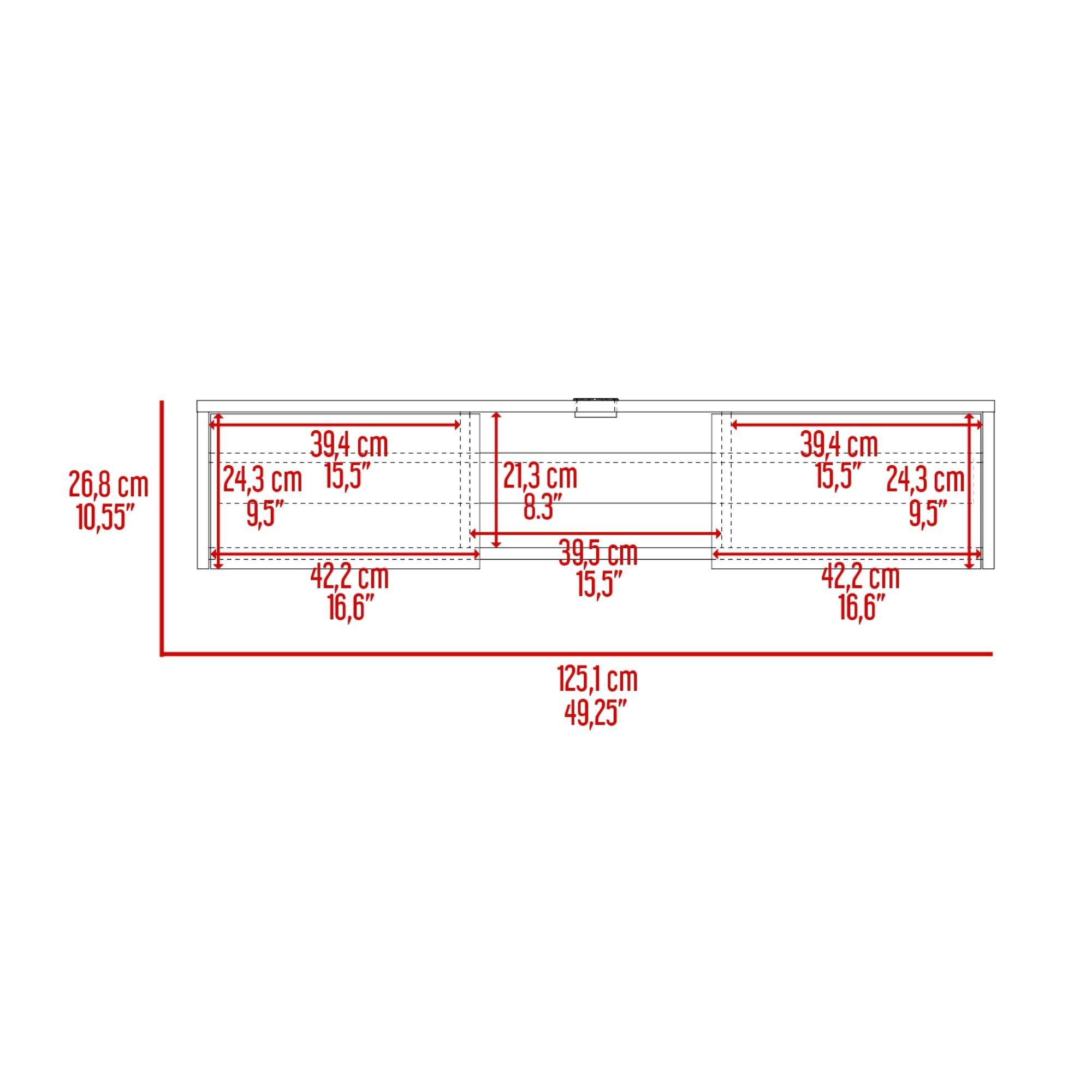 PANEL TV 49" CON 2 PUERTAS FM-011N - NEGRO-6