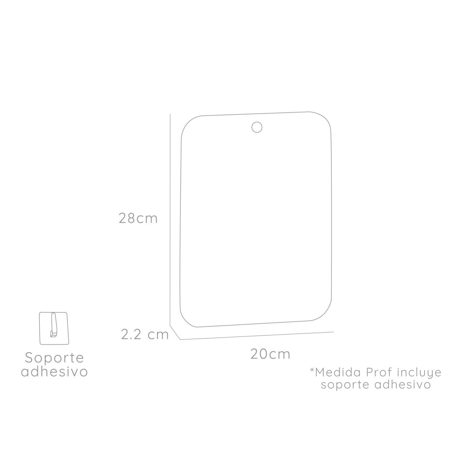 Espejo Basic Rectangular Con Bordes Redondeados-4