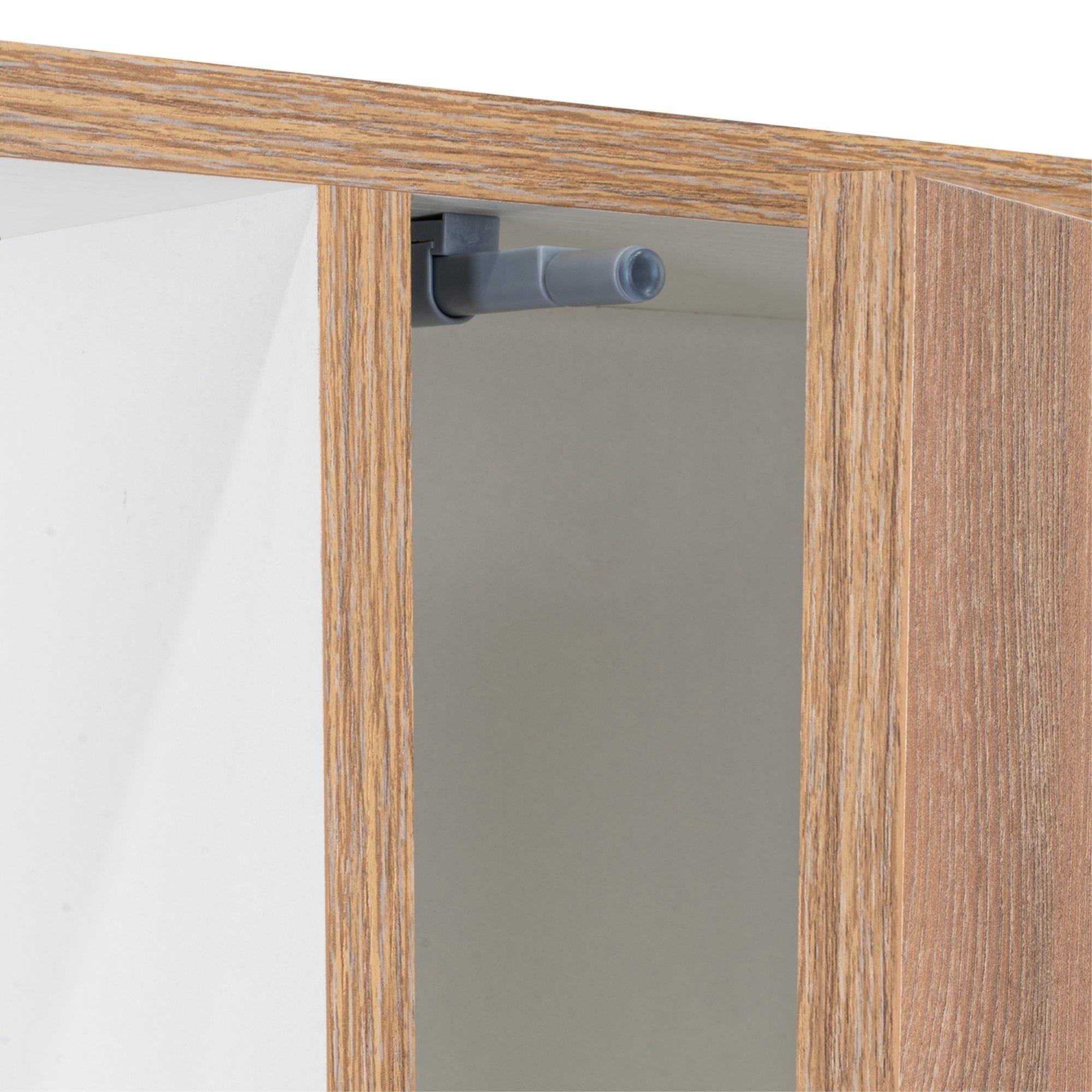 Mueble Botiquin De Baño Con Espejo 59,1X51,5X16,5 Cm Café Claro-4