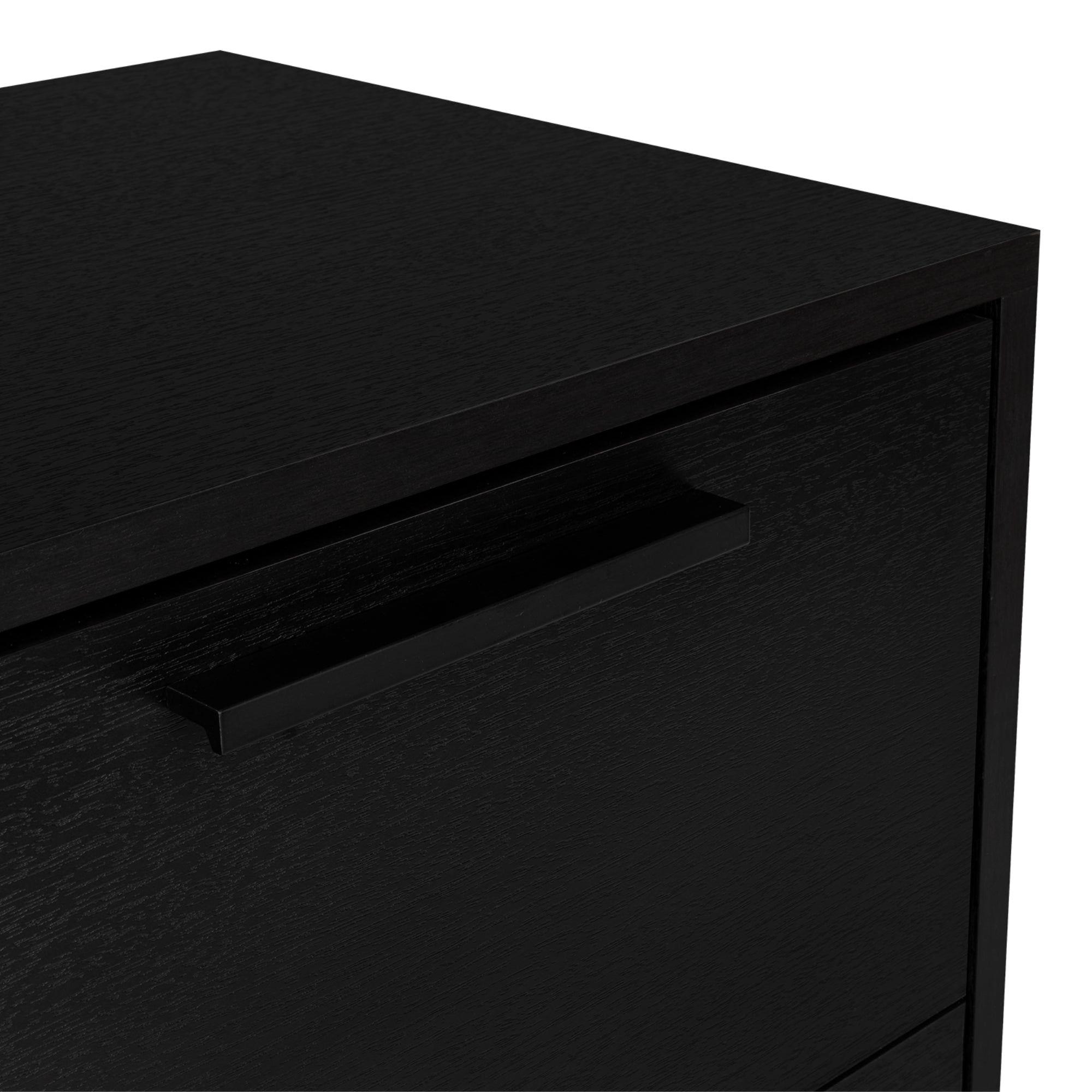 Mesa De Noche Secret Con Cajo Oculto Fm-010N Negro-6