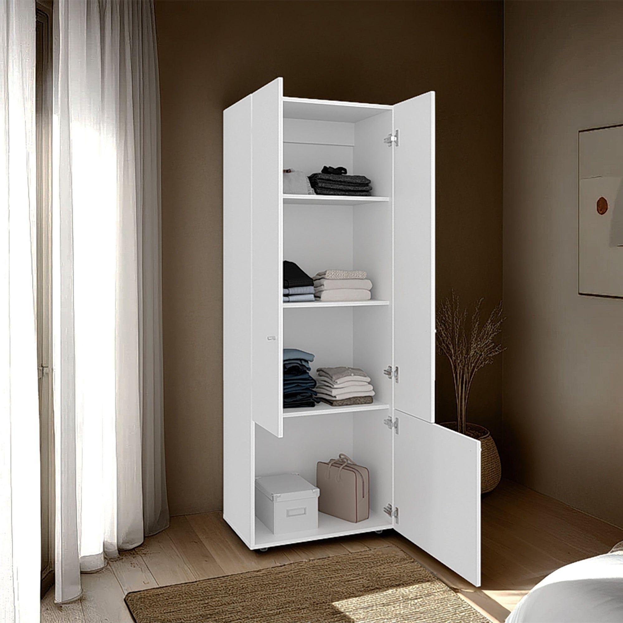 Closet 3 Puertas 170X60X40,2 Cm Blanco-5