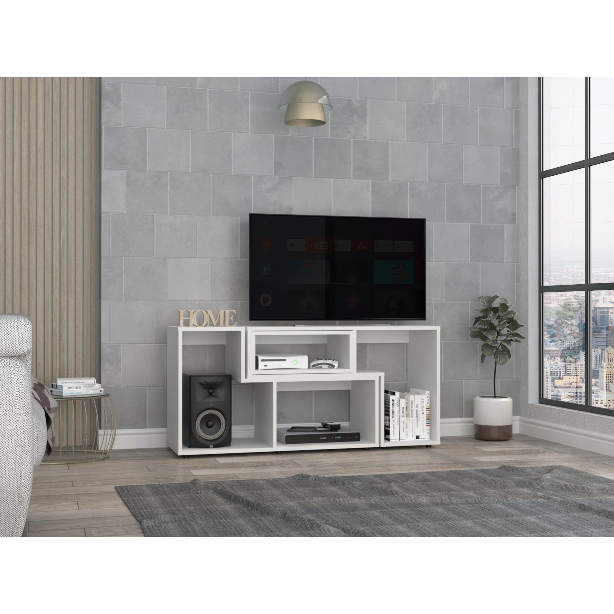 RACK TV 40" EXTENSIBLE FM-036B - BLANCO-4