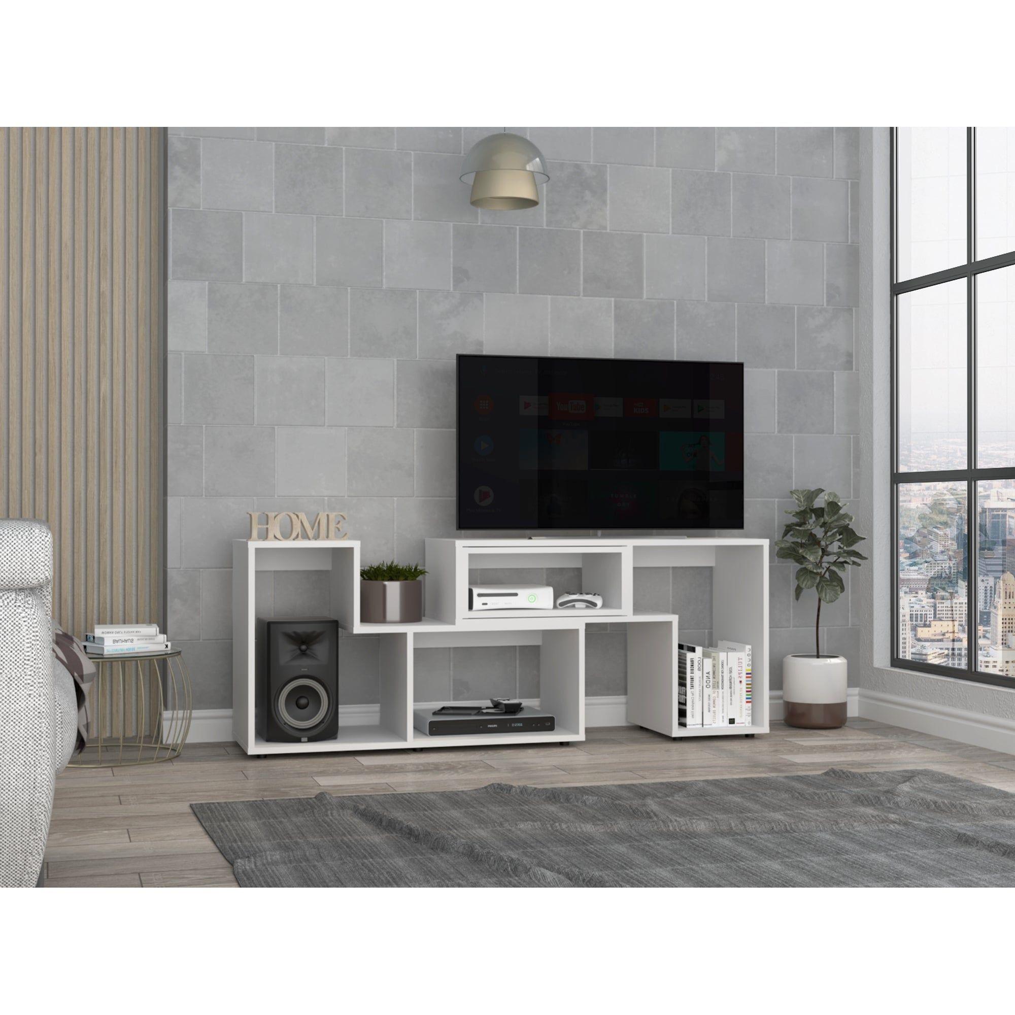 RACK TV 40" EXTENSIBLE FM-036B - BLANCO-5