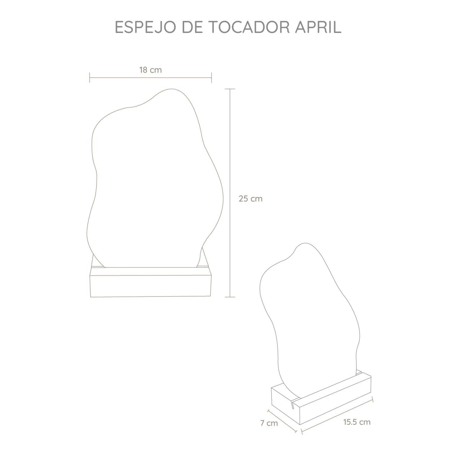 Espejo April Forma Irregular Base Madera-4