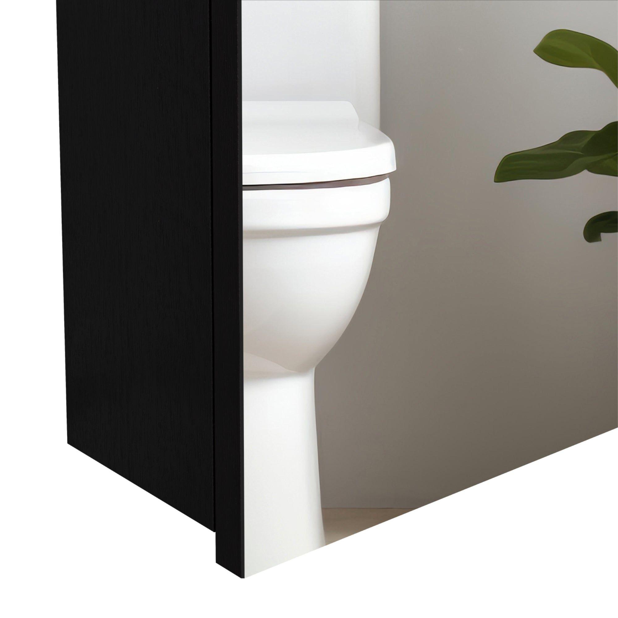 Mueble Botiquin De Baño 50.5X40X12.2 Cm Negro-6
