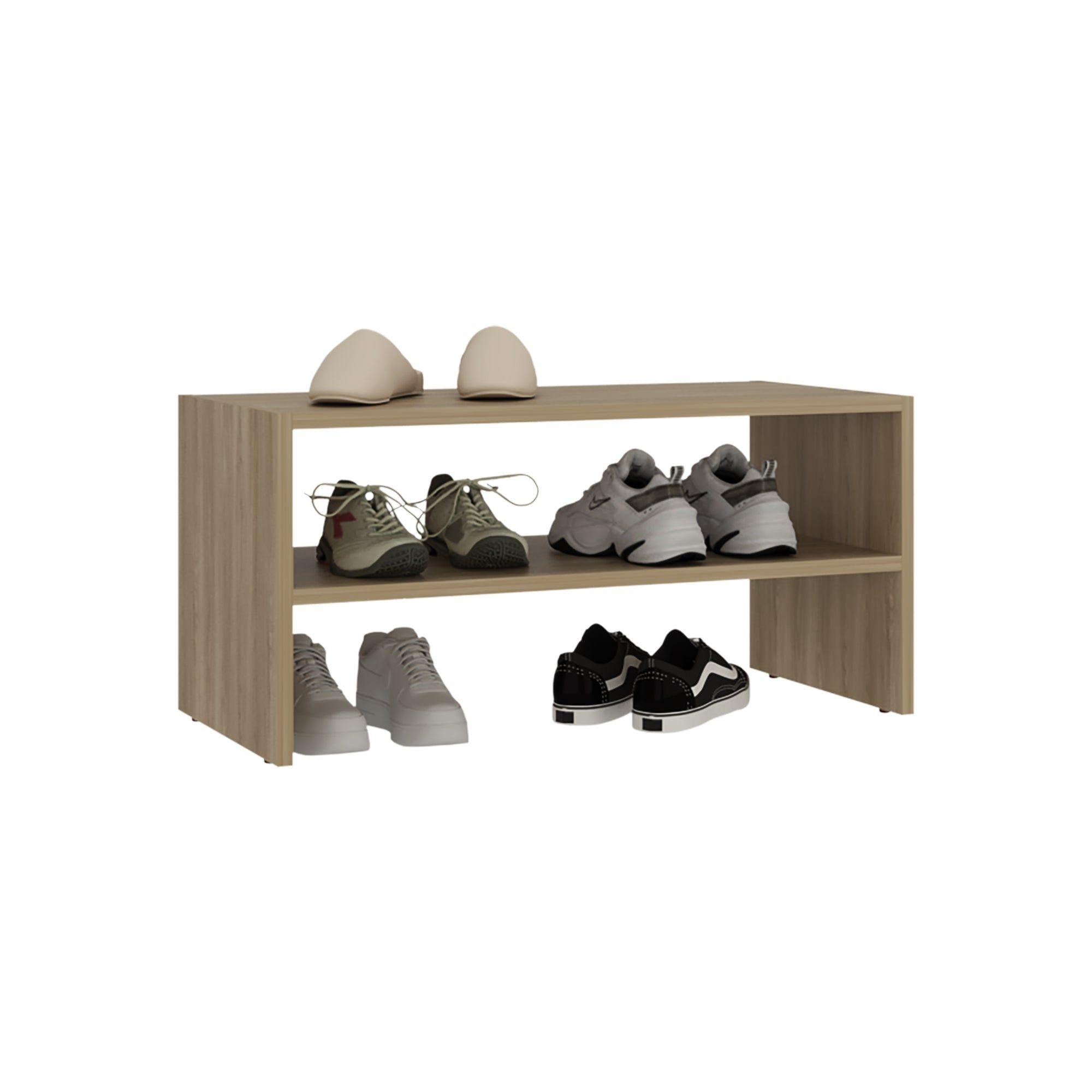 Zapatero Apilable 34,9x72x34,1 Cm Café Claro-2
