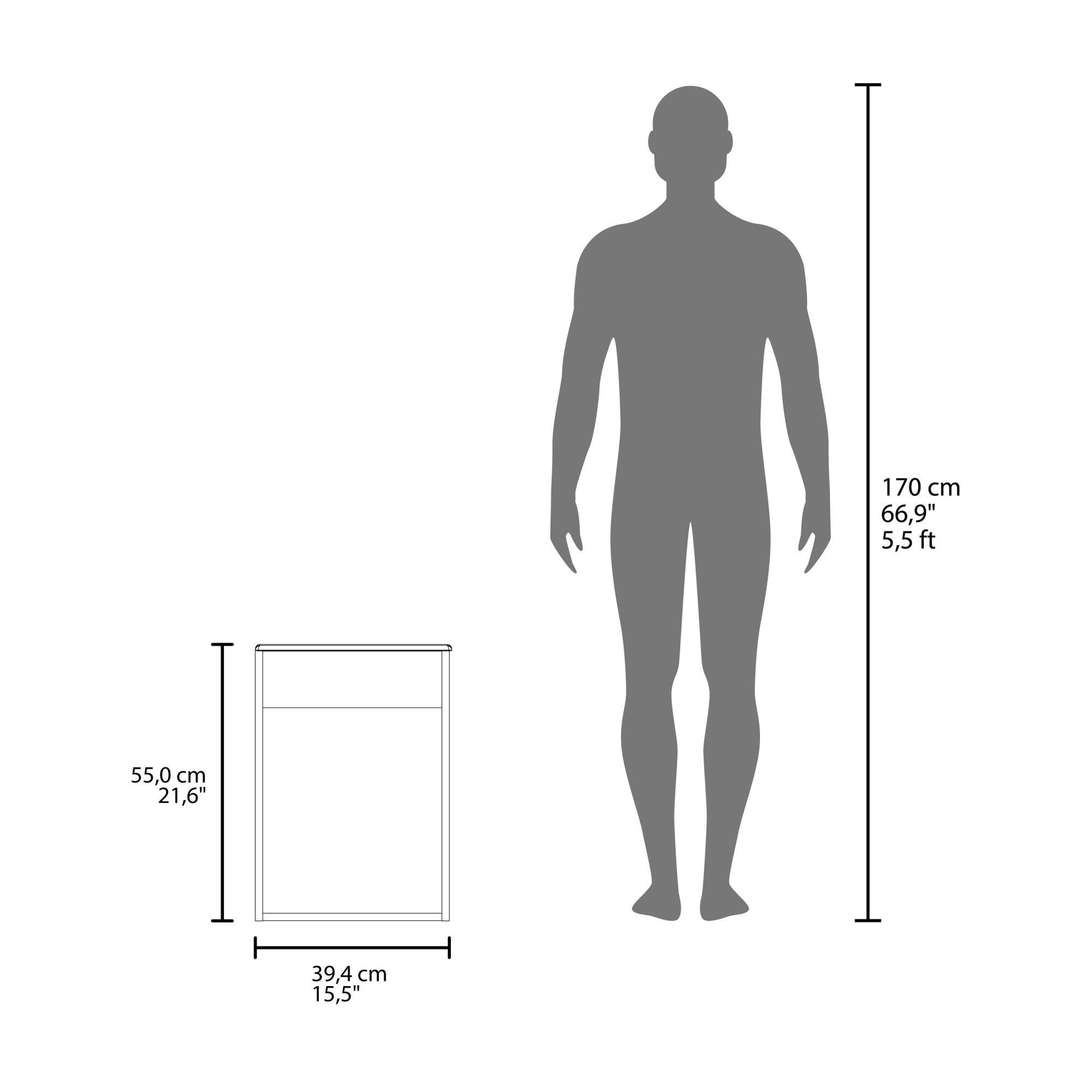 Vanitorio Flotante 1 Puerta Negro-7