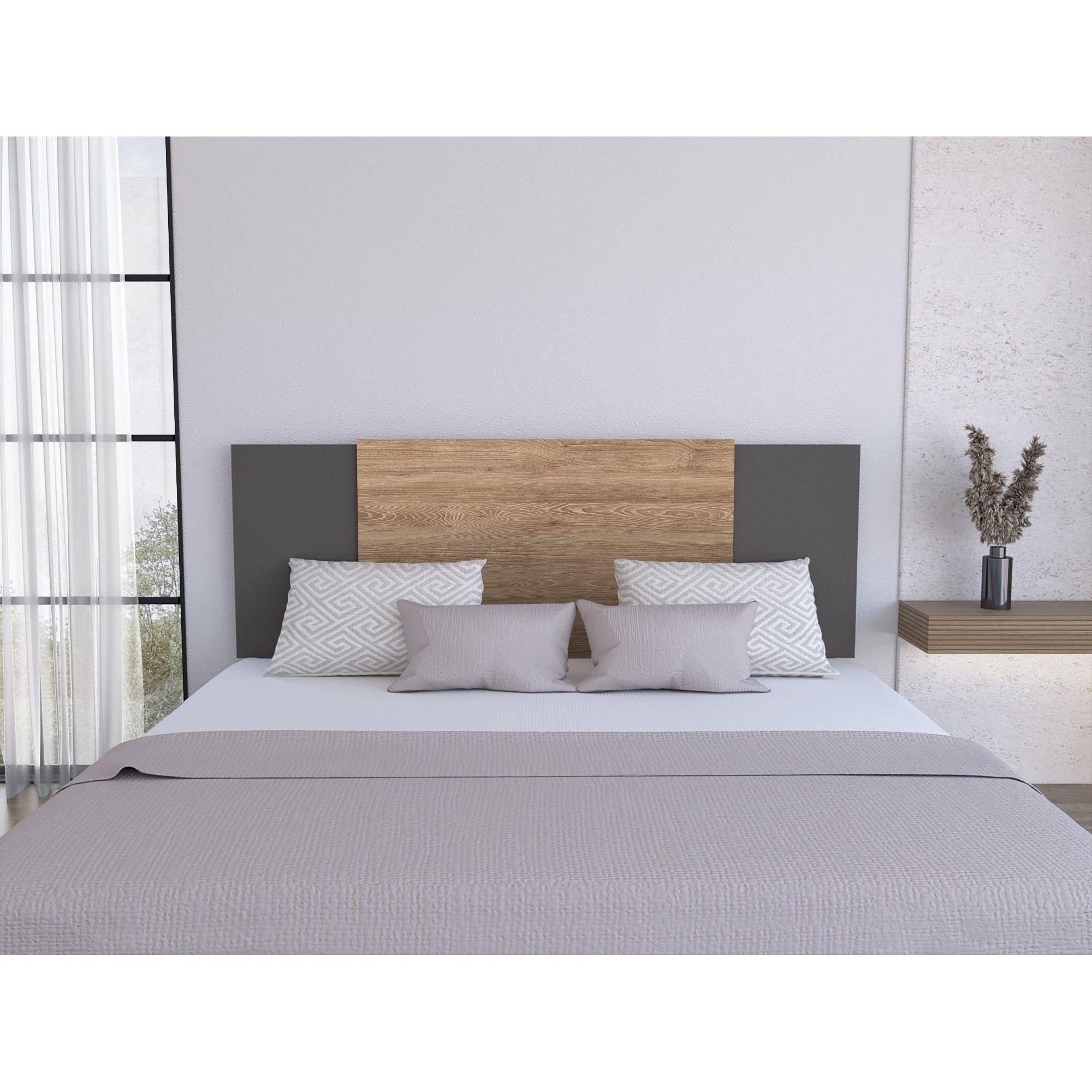 Respaldo Expandible 140/200 Cm Café Y Gris-5