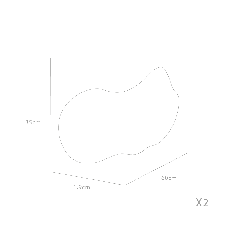Espejo 35X60X1,9 Cm Forma Irregular-7