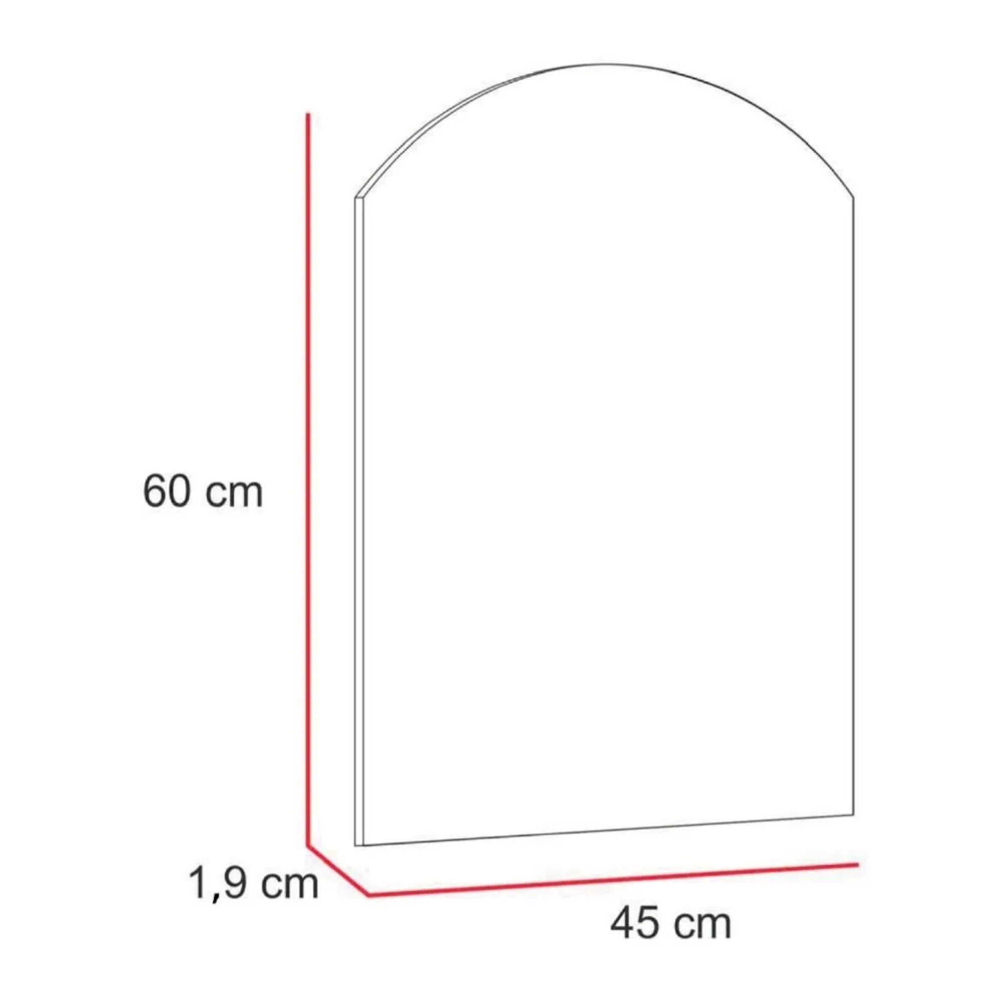 ESPEJO RECTANGULAR 45x60x1,9 CM ARCO SUPERIOR FM-070-5